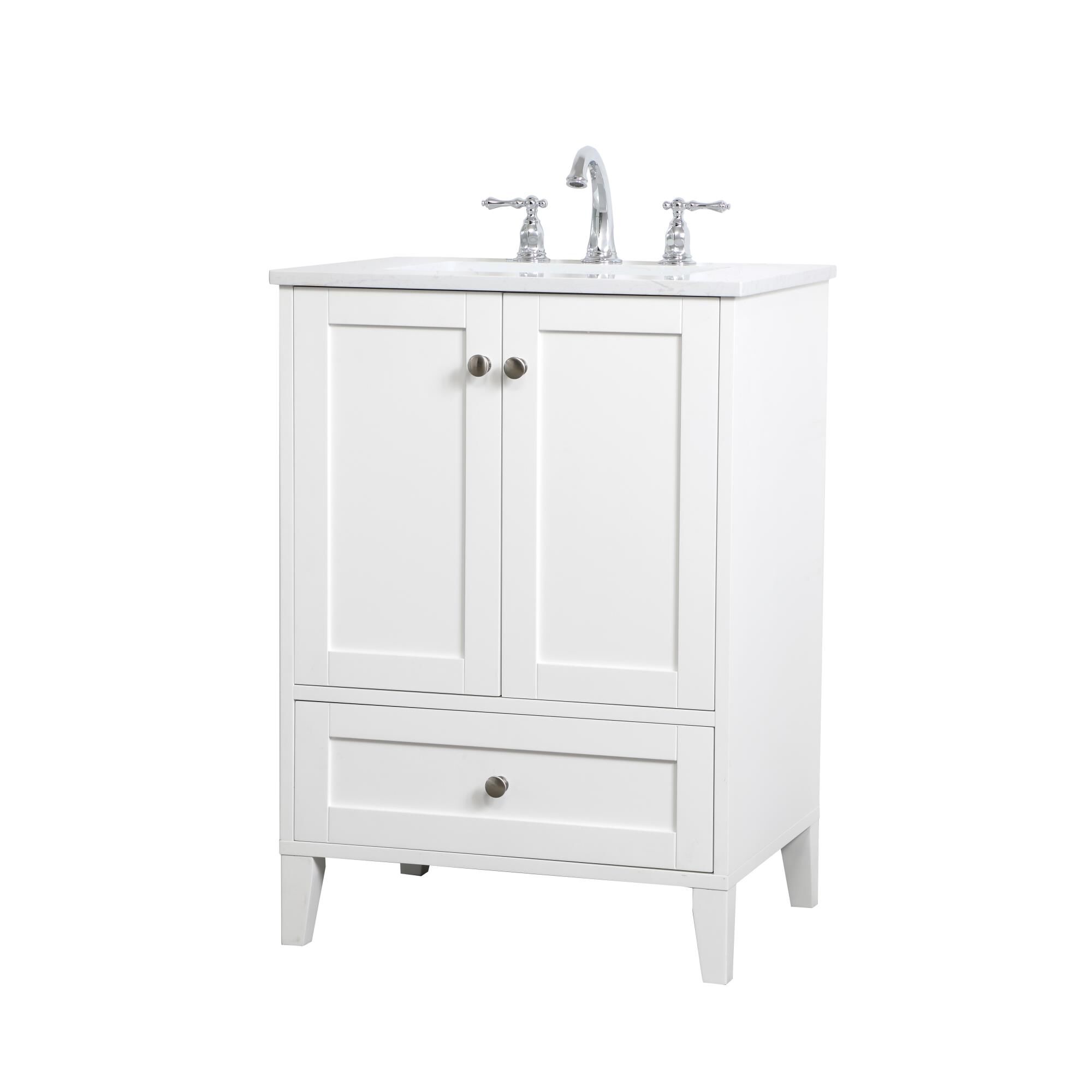 Shown in White finish