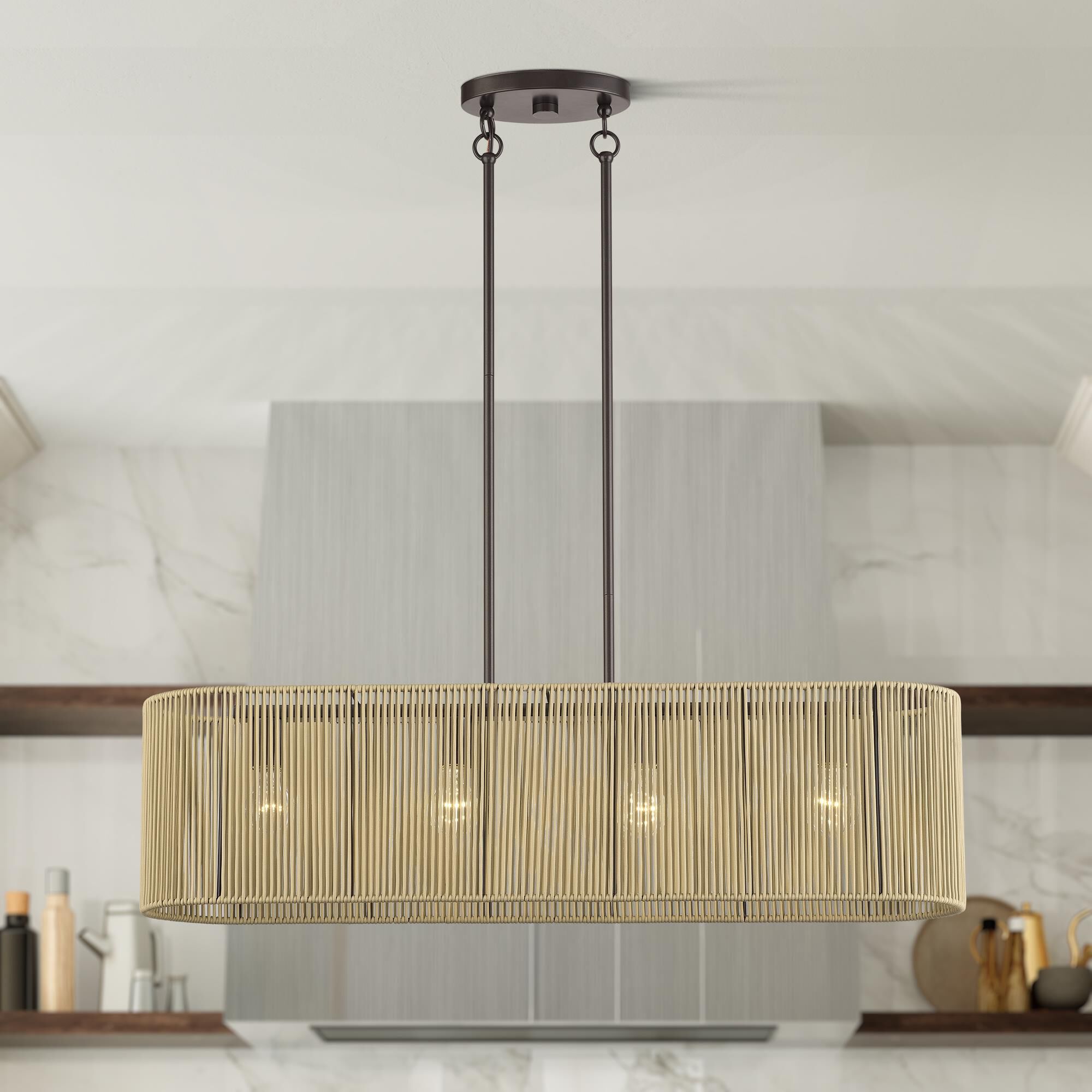 Goldiemesh 36 Inch Linear Suspension Light by Livex Lighting
