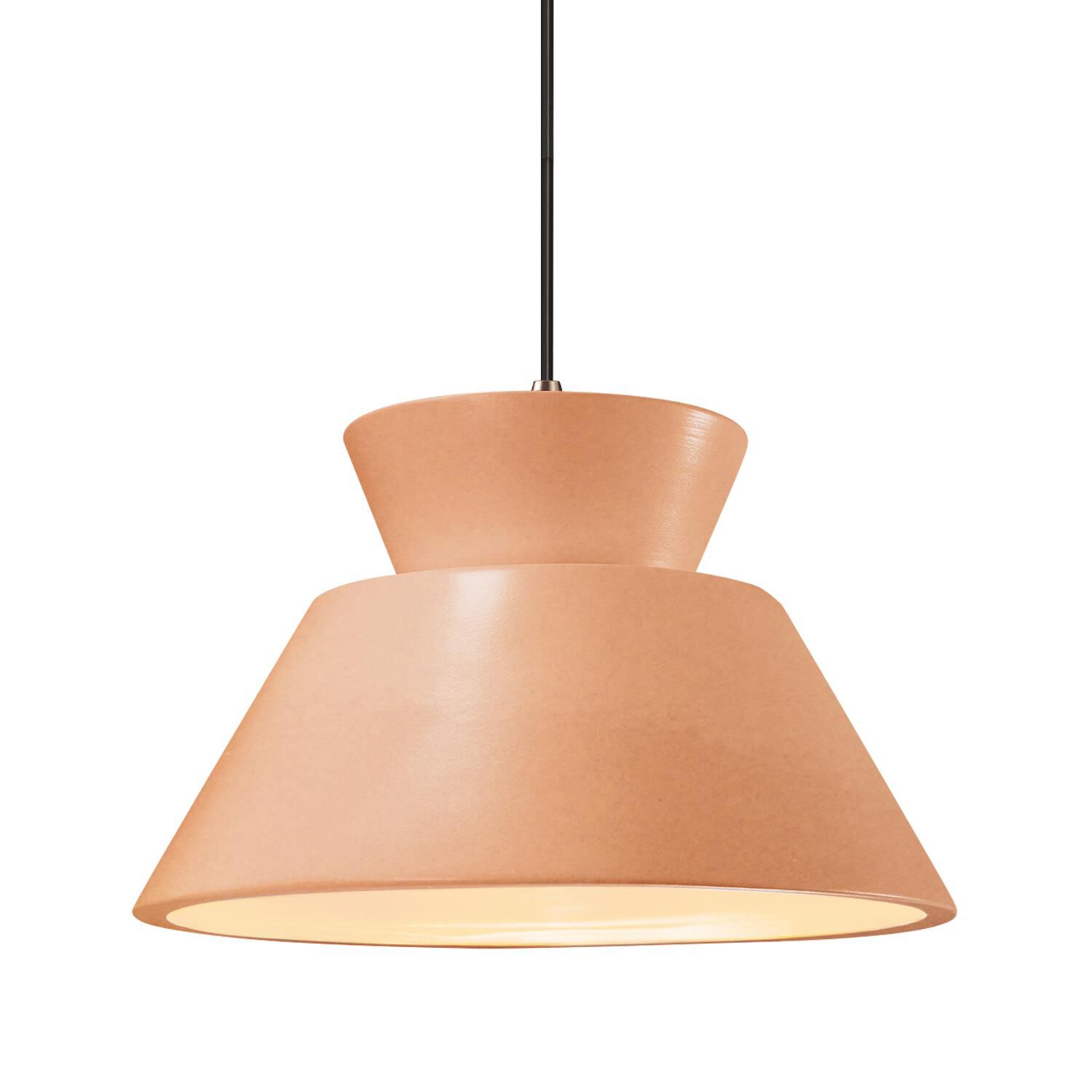 Shown in Dark Bronze finish and Gloss Blush shade