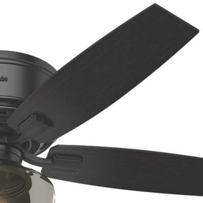 Bennett 52 Inch Flush Mount Fan with Light Kit by Hunter Fan