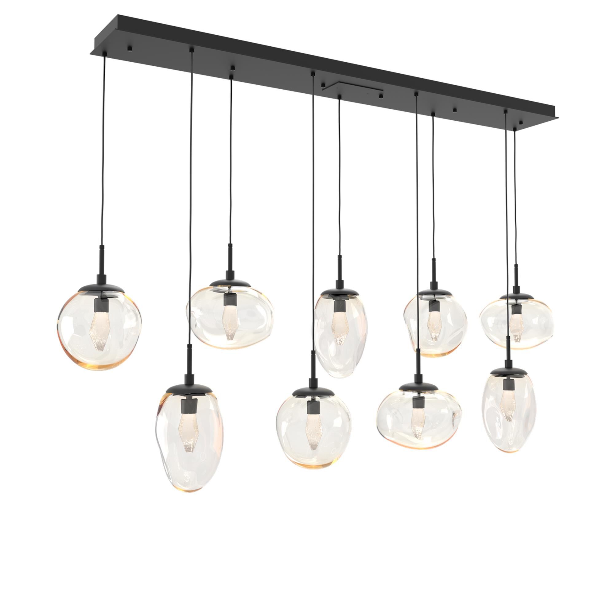 Shown in Matte Black finish and Geo Inner Amber Outer glass