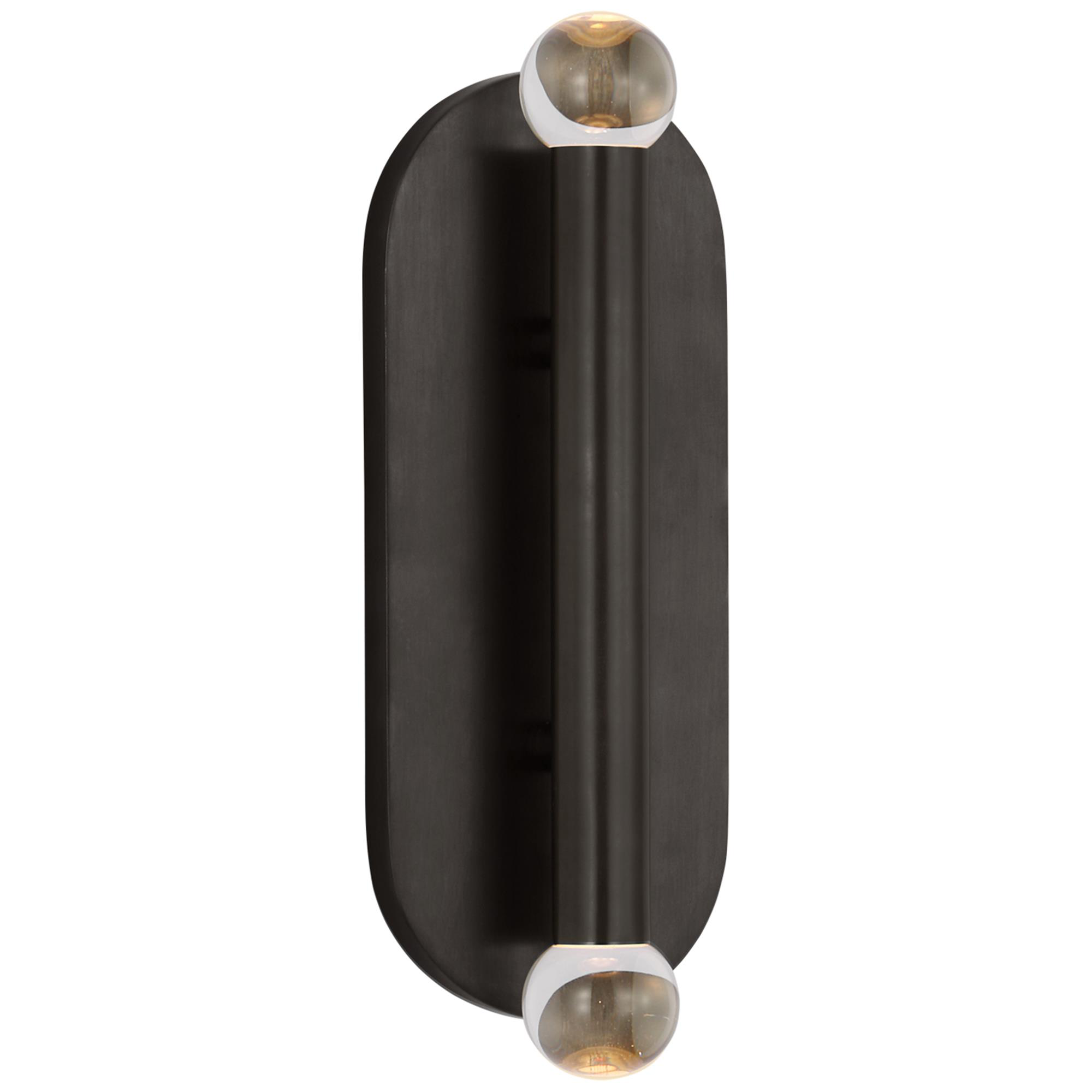 Shown in Bronze finish and Clear glass