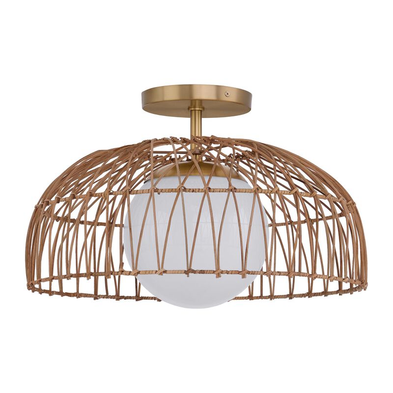 18 Inch 1 Light Semi Flush Mount by Meridian Lighting