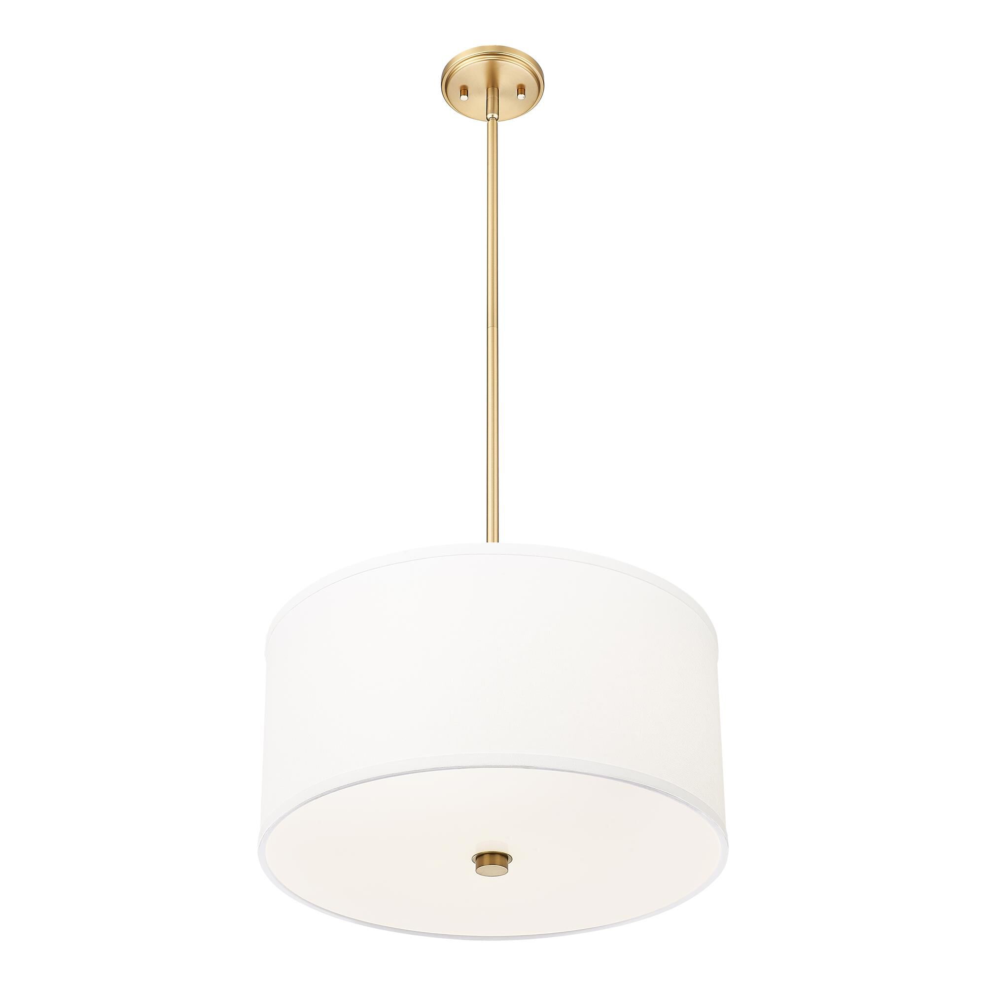 Shown in Modern Gold finish and White glass