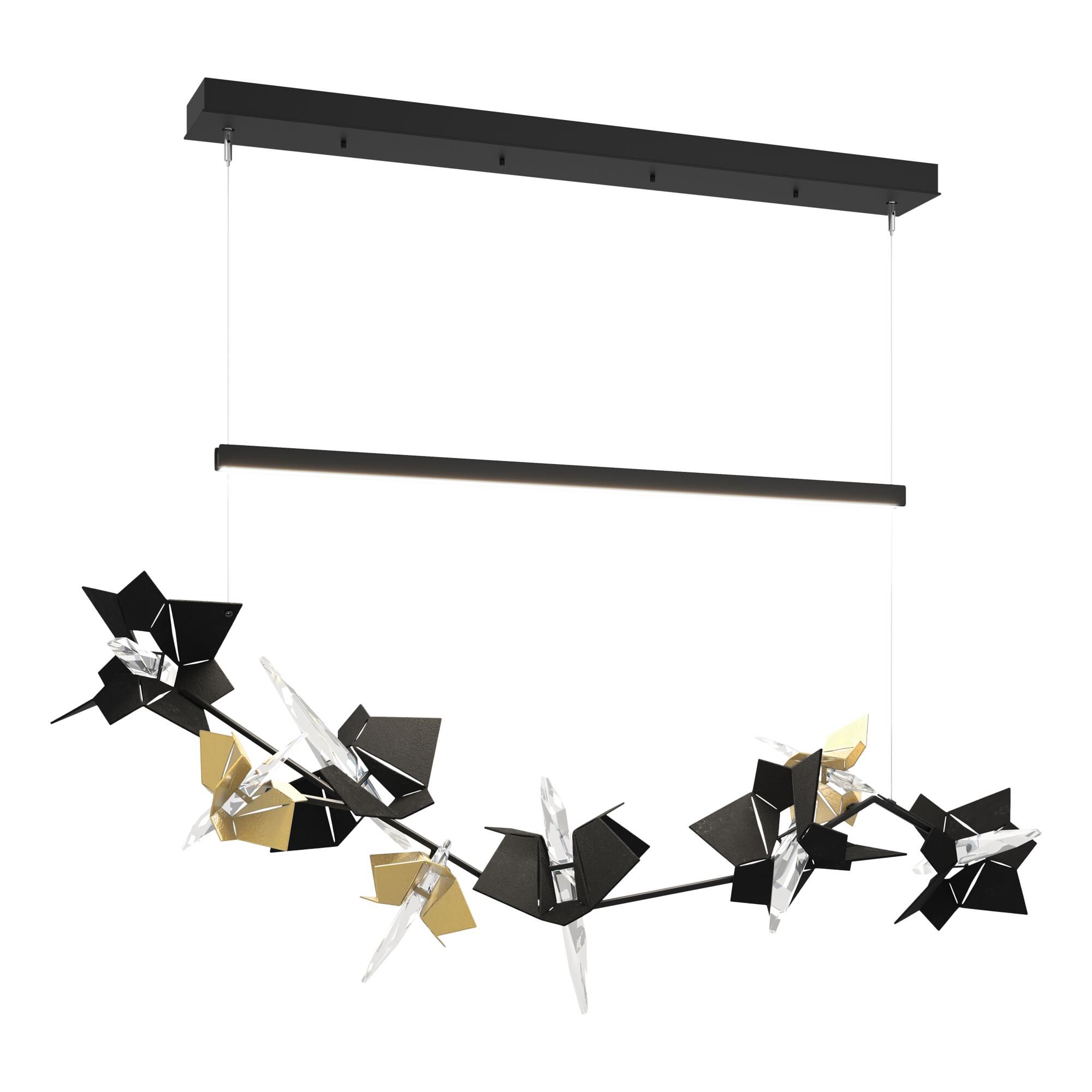 Shown in Black finish and Modern Brass (86) accent
