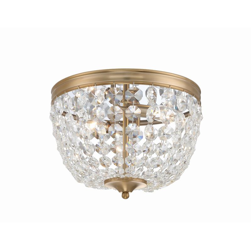 Nola 11 Inch 2 Light Flush Mount by Crystorama