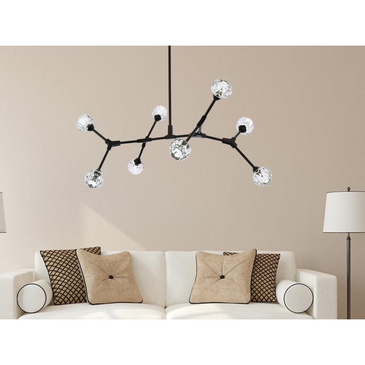 Zayne 45 Inch LED Large Pendant by Elegant Lighting