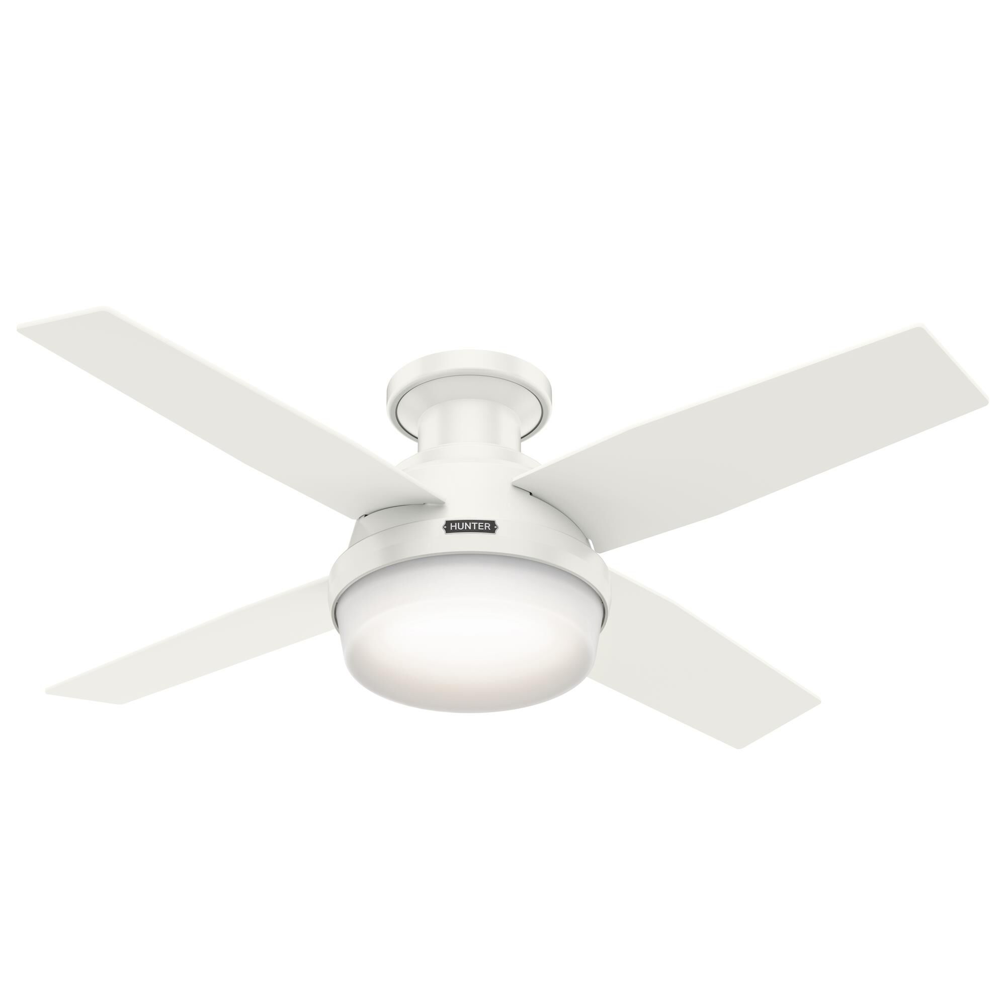 Shown in Fresh White finish and Cased White glass