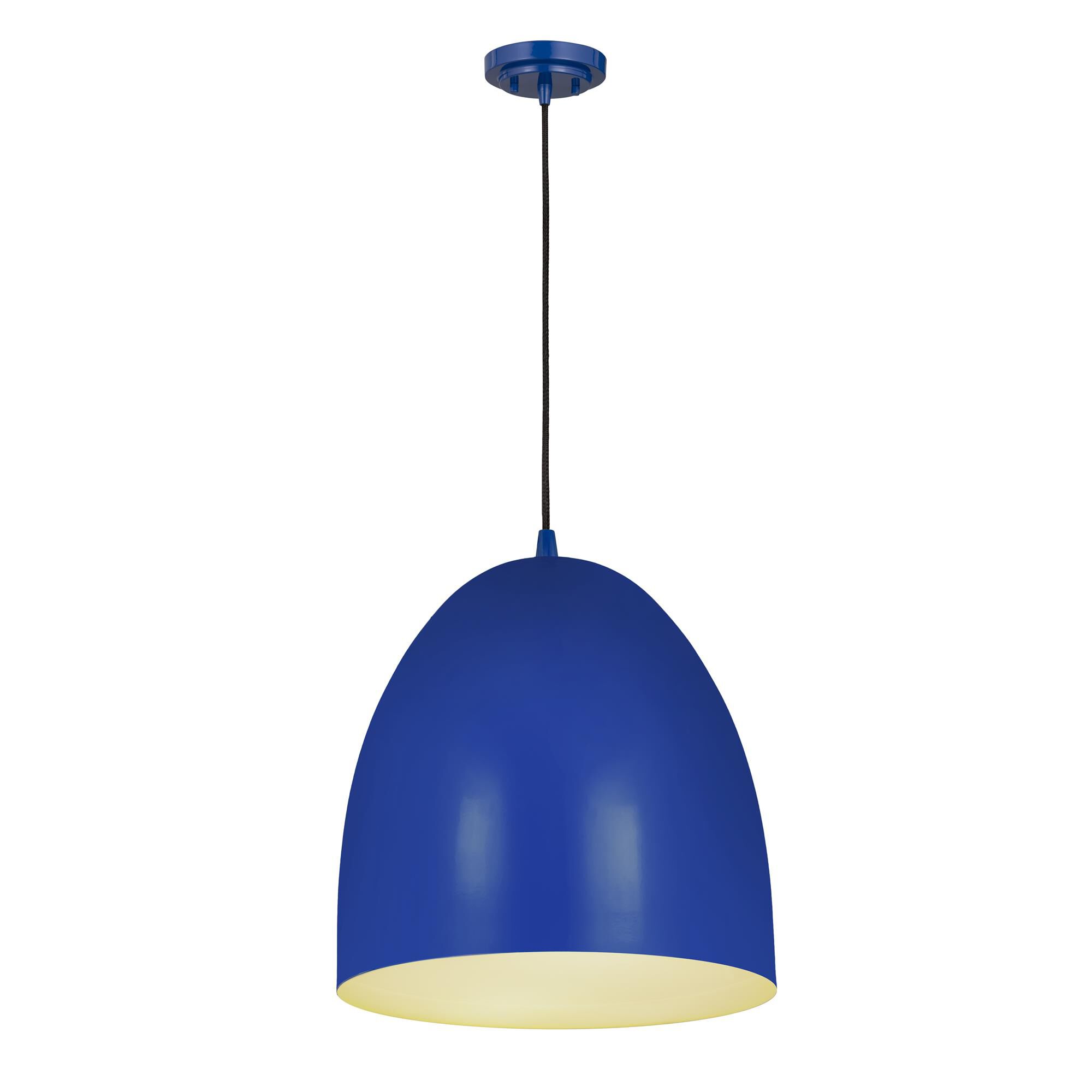 Shown in Blue finish and Iron glass and Iron shade