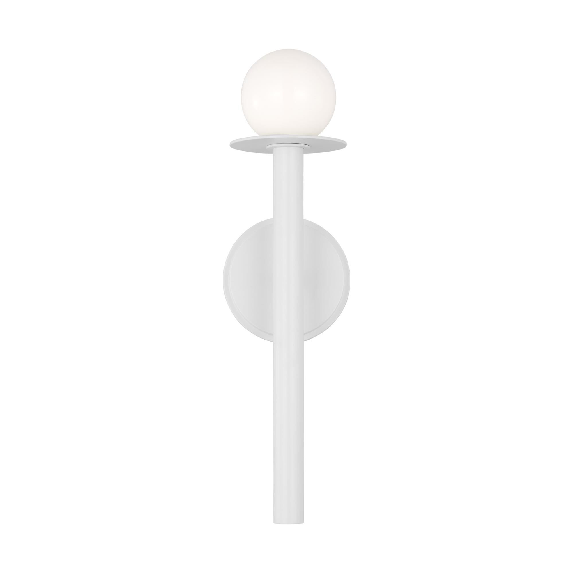 Shown in Matte White finish and Milk glass