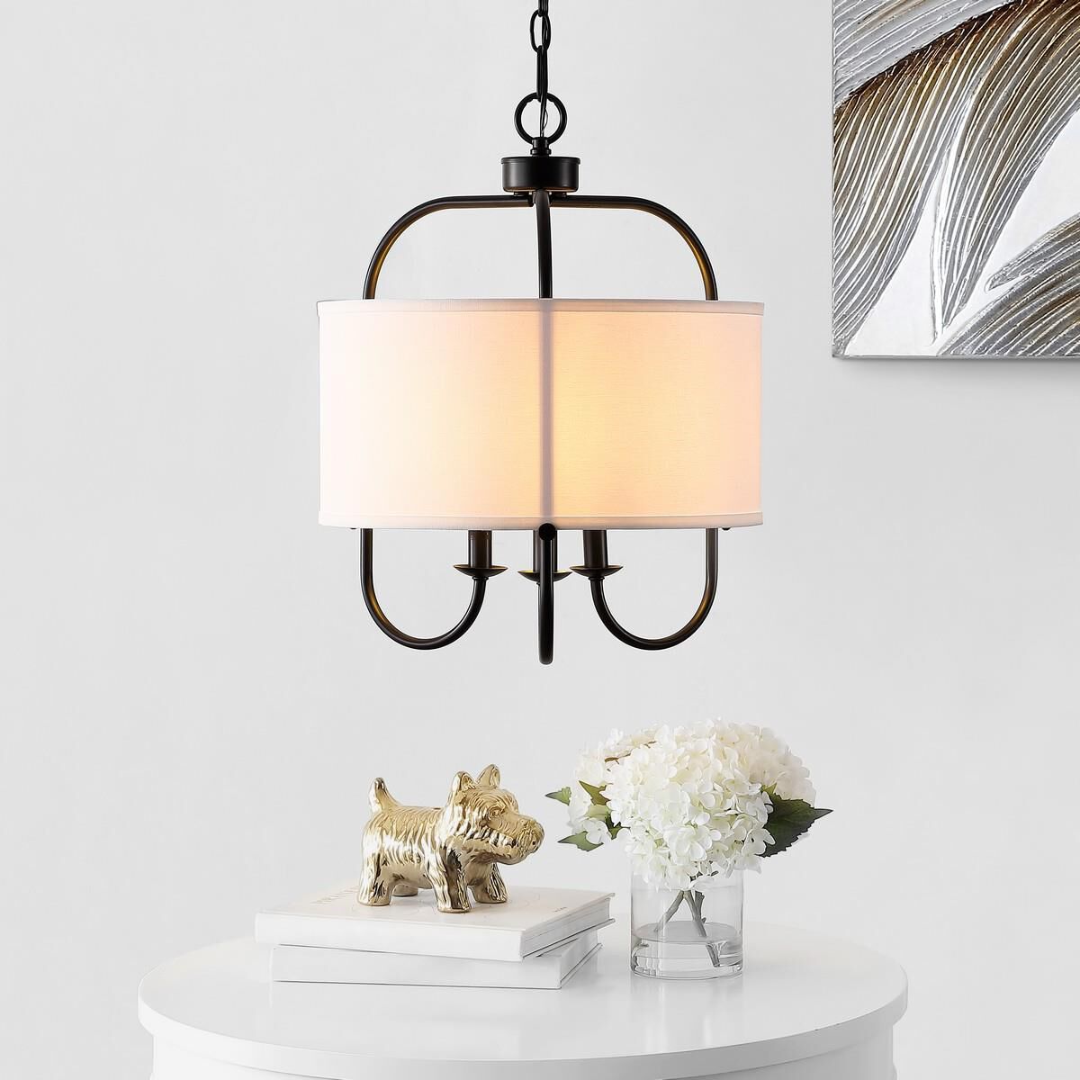 Jemmi 16 Inch LED Large Pendant by Safavieh