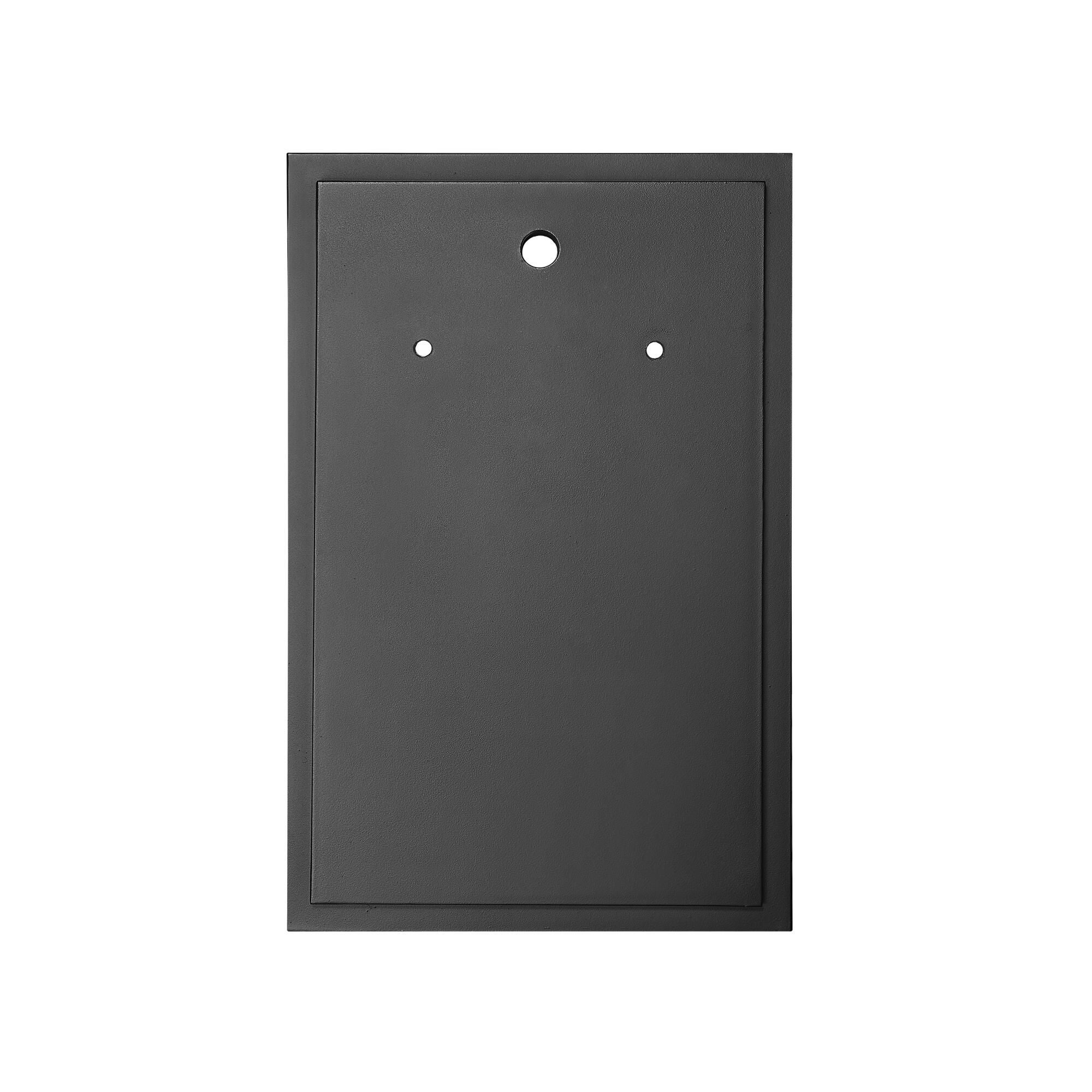 Shown in Powder Coated Black finish and Clear glass