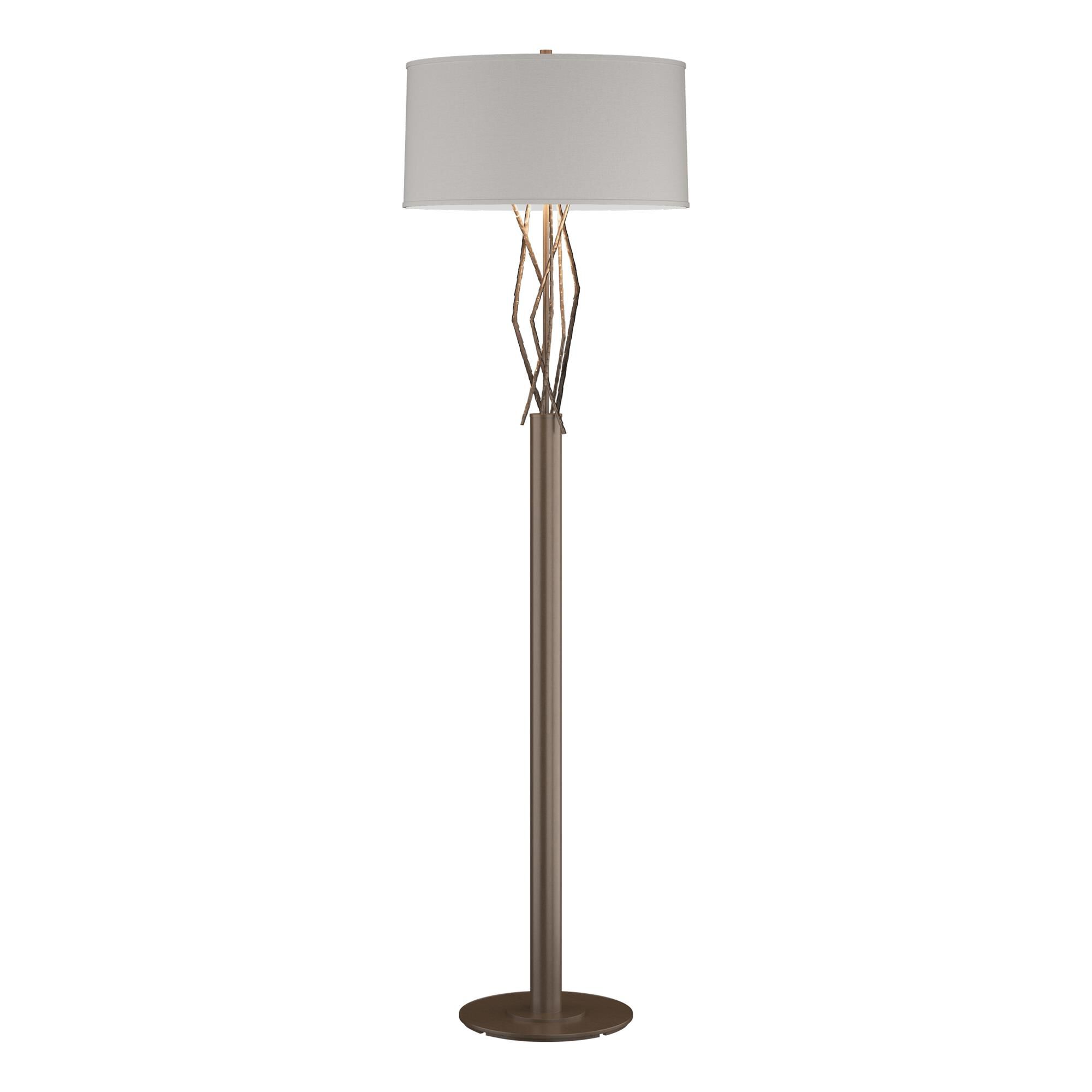 Shown in Bronze finish and Flax shade