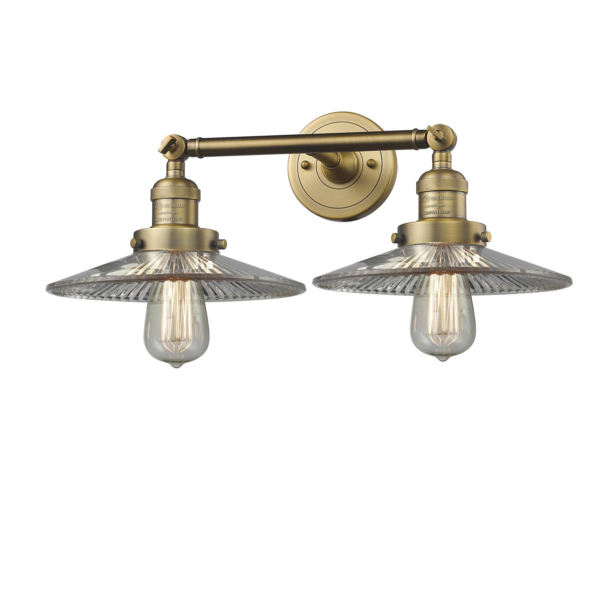 Bruno Marashlian Halophane 18 Inch 2 Light Bath Vanity Light by Innovations Lighting