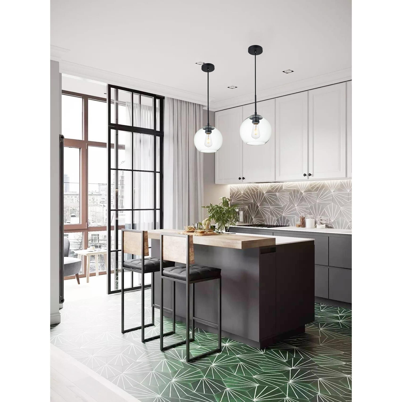 Baxter 8 Inch Mini Pendant by Elegant Lighting