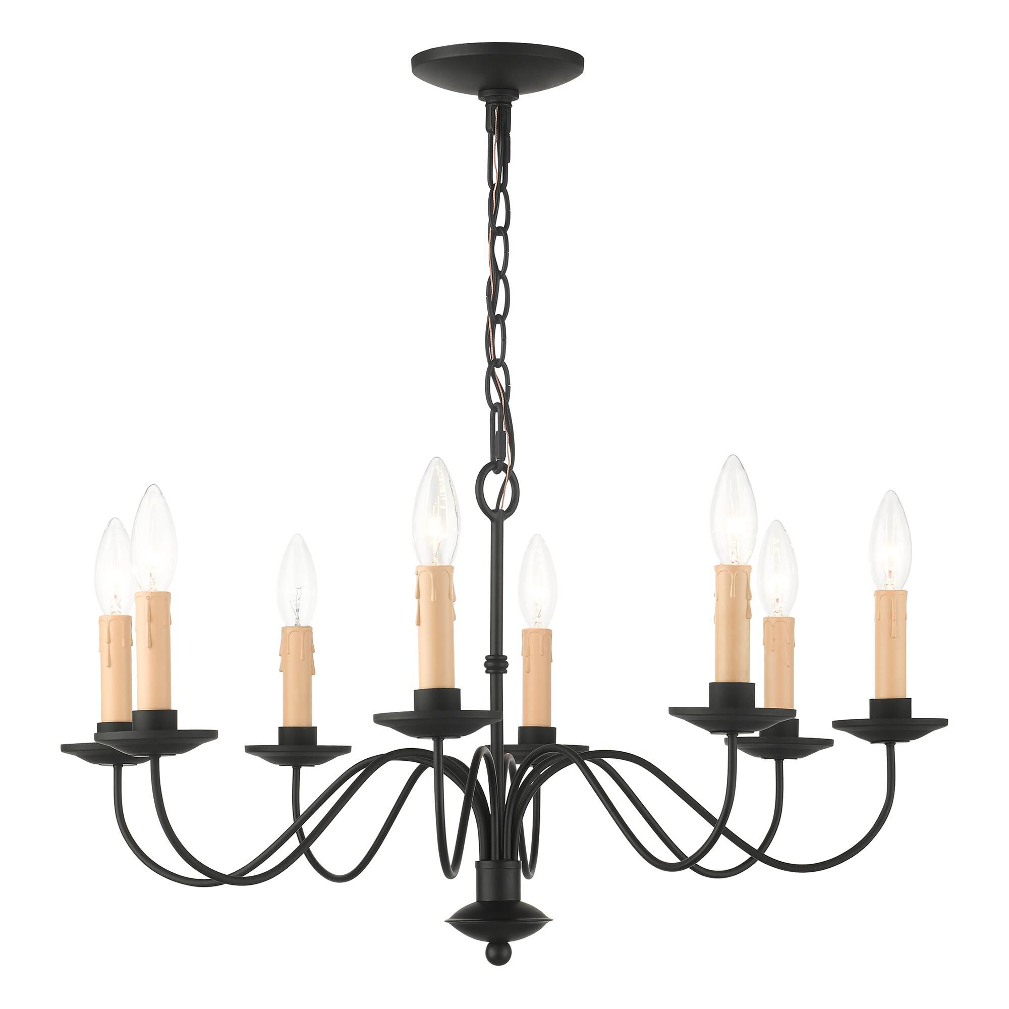 Heritage 25 Inch 8 Light Chandelier by Livex Lighting