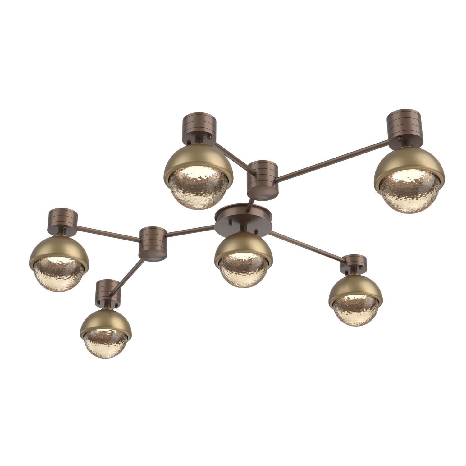Levi Wilson Cabochon 41 Inch Flush Mount by Hammerton Studio
