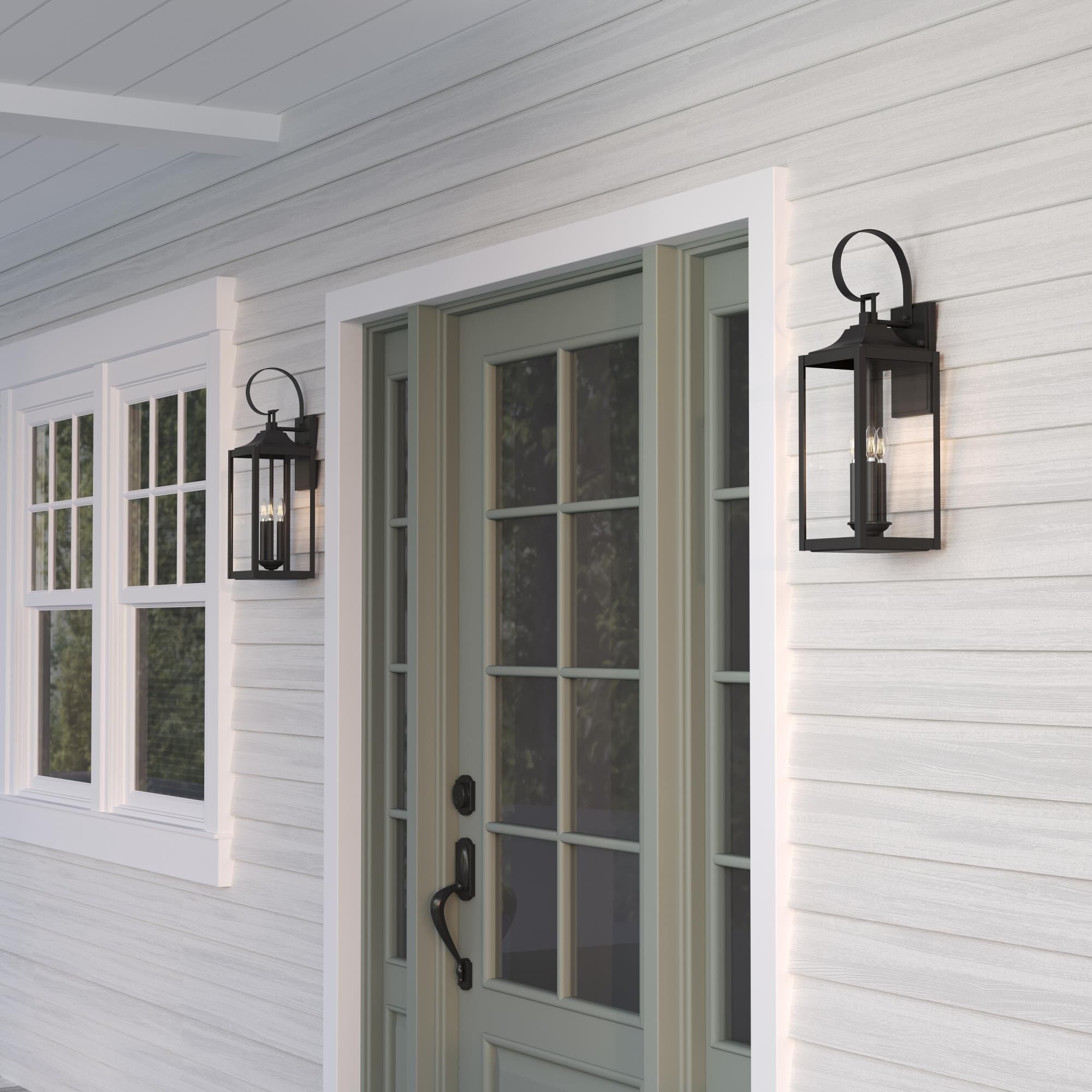 Shown in Powder Coated Black finish