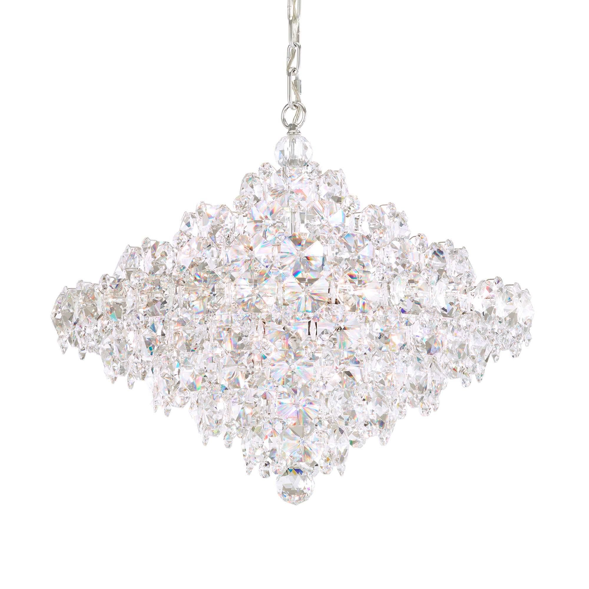 Shown in Polished Stainless Steel finish and Clear Optic crystal