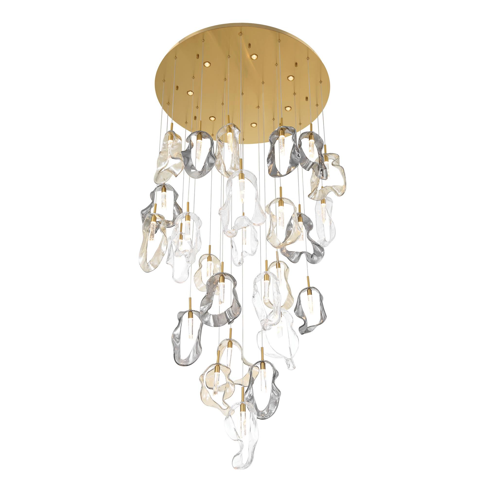 Shown in Gold finish and Mixed glass
