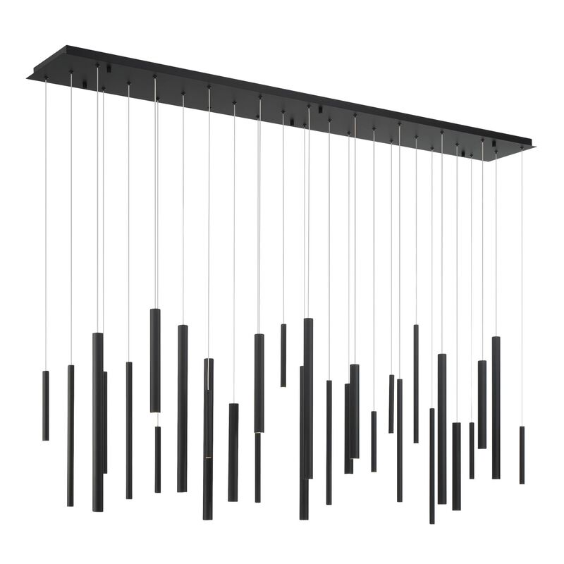 Santana 72 Inch 30 Light LED Linear Suspension Light by Eurofase Lighting
