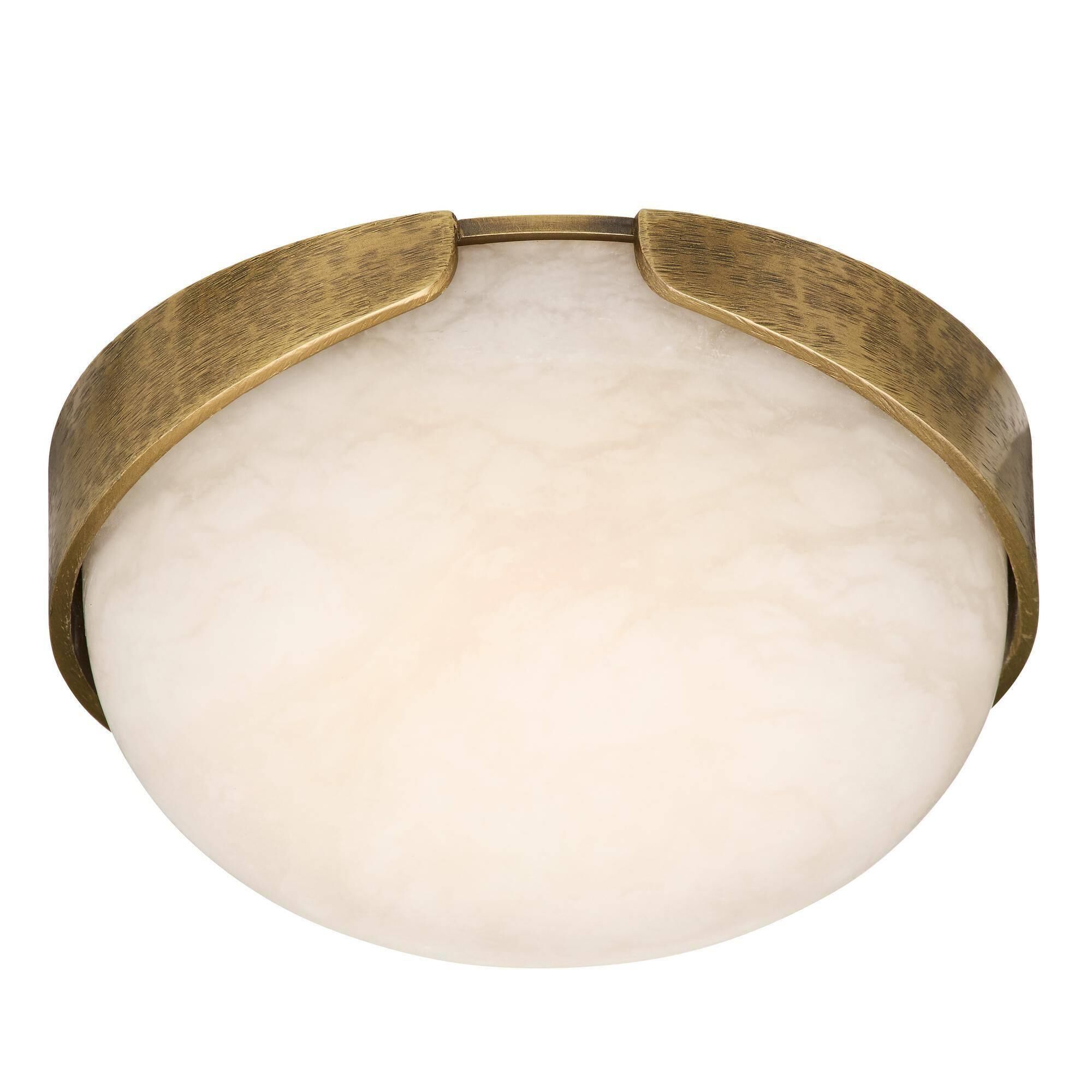 Shown in White and Antique Brass finish