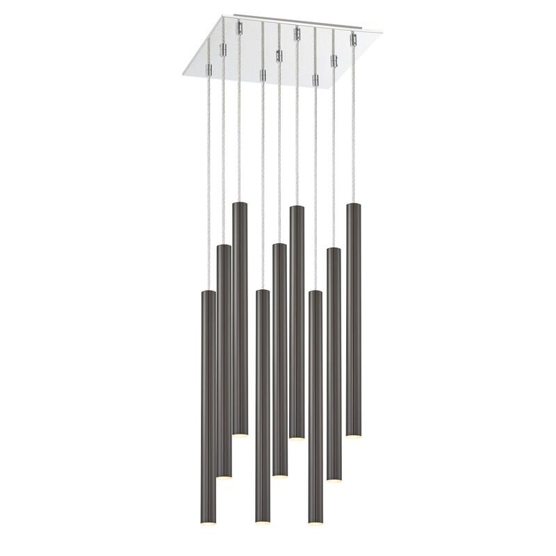Forest 14 Inch 9 Light LED Linear Suspension Light by Z-Lite