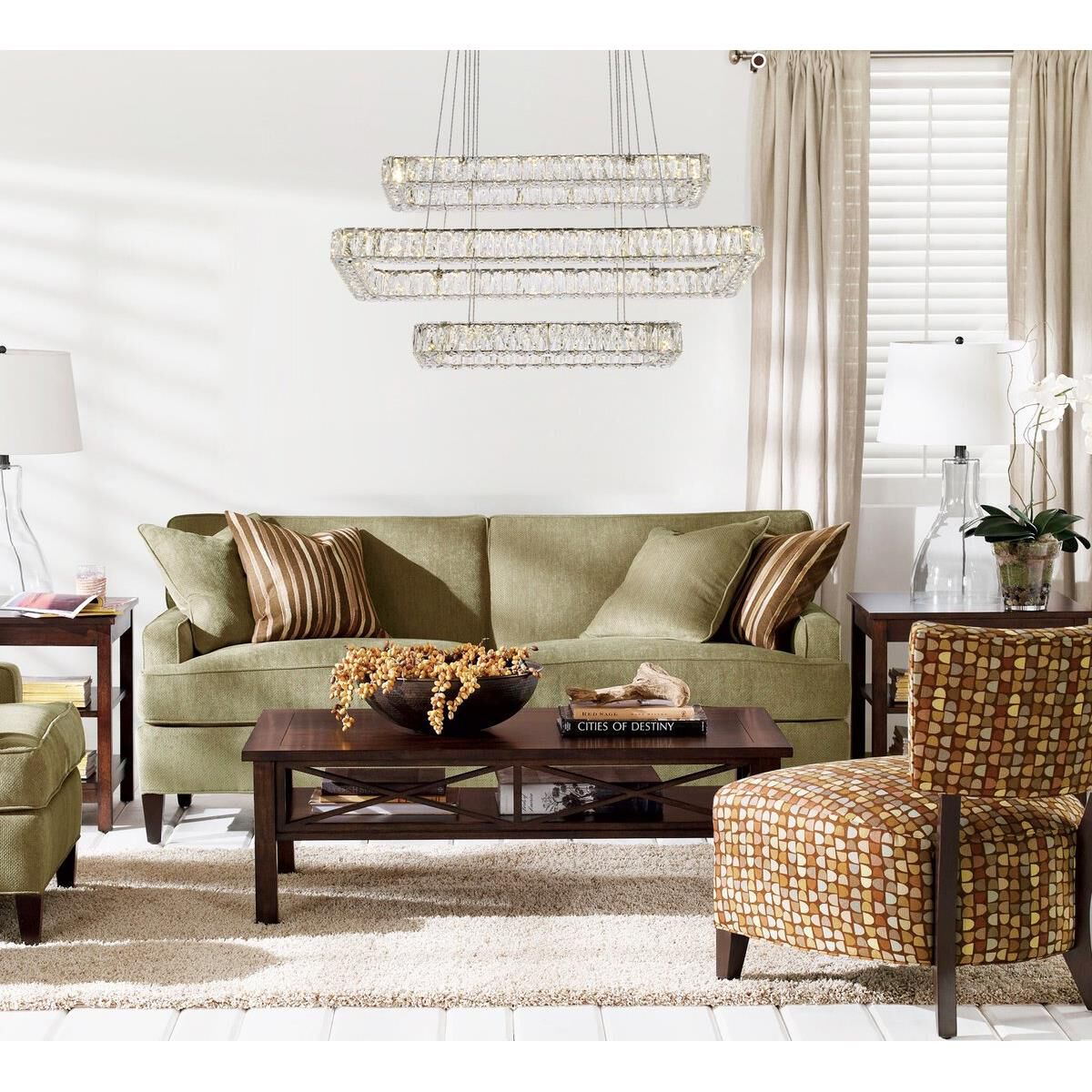 Shown in Chrome finish and Clear Royal Cut crystal