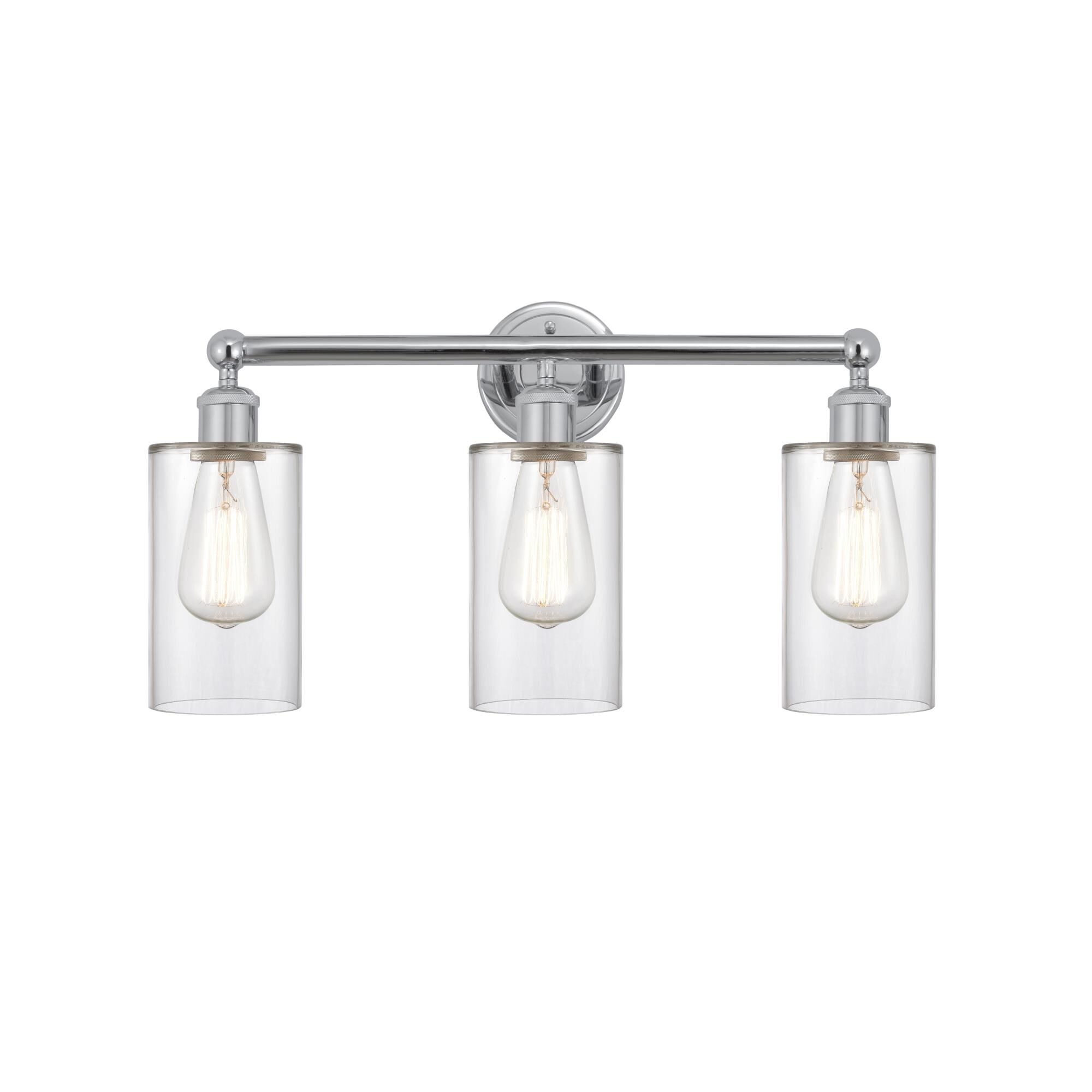 Shown in Polished Chrome, Clear finish and Clear glass and Clear Glass shade