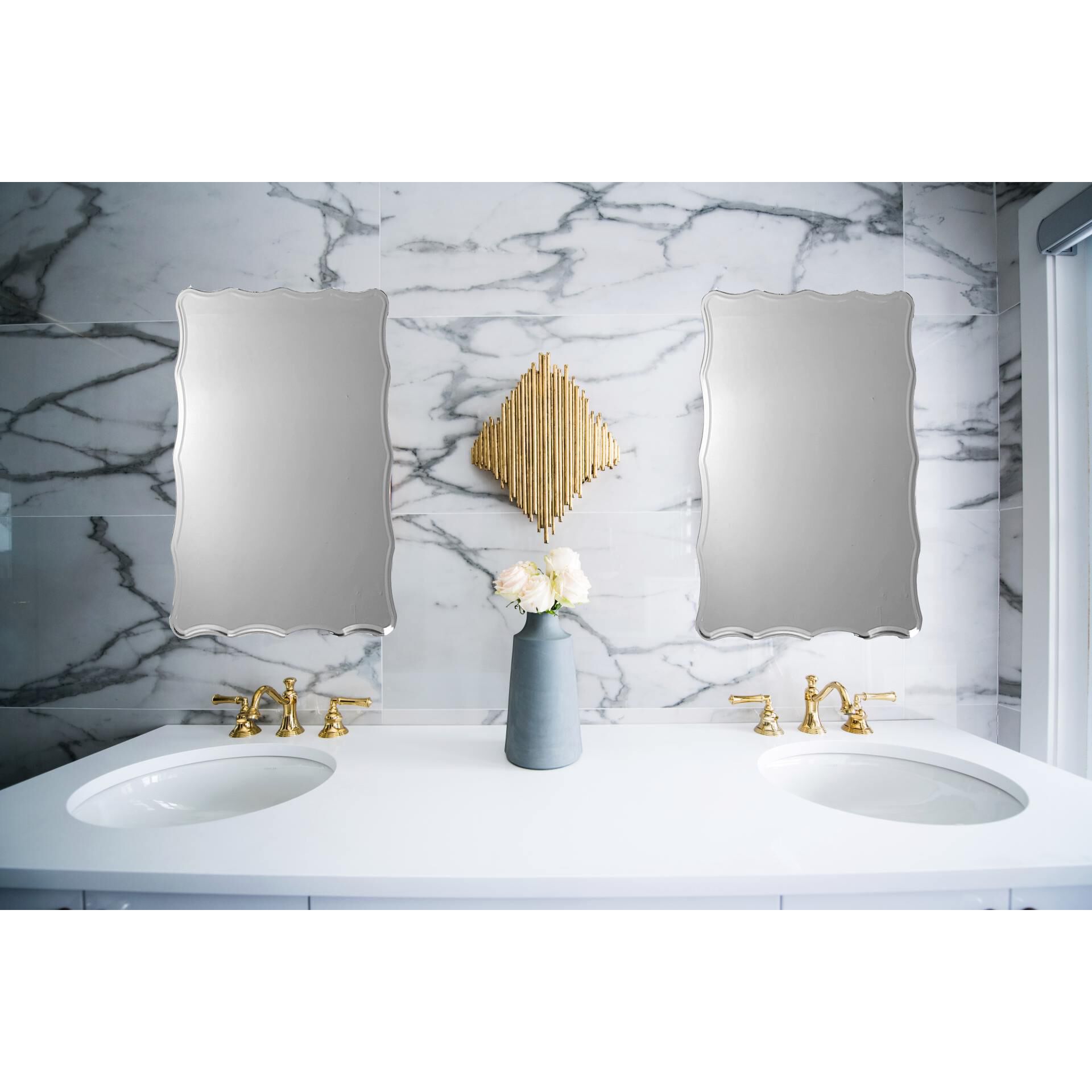 Ridge Bathroom Mirror by Decor Wonderland