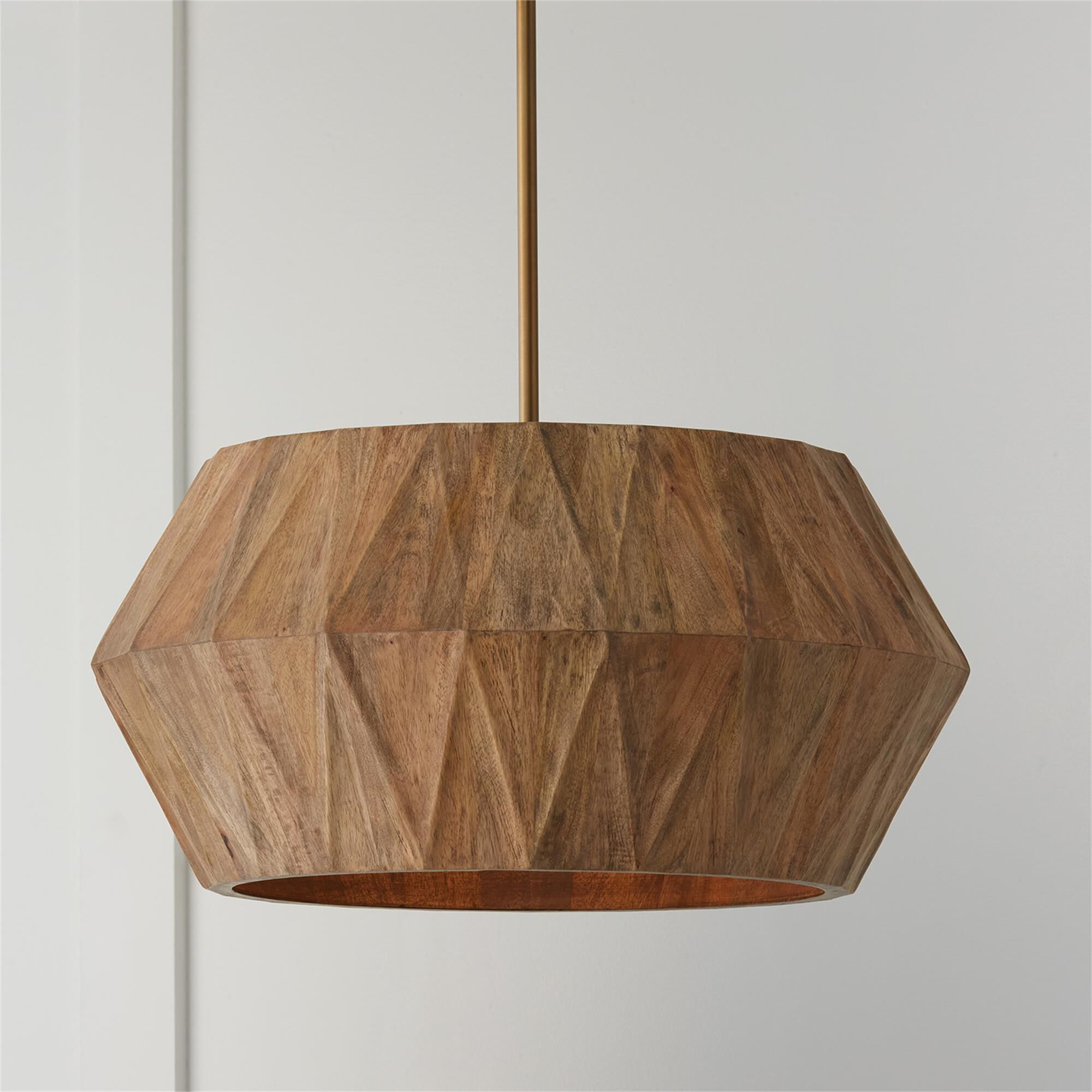 Shown in Light Wood and Patinaed Brass finish