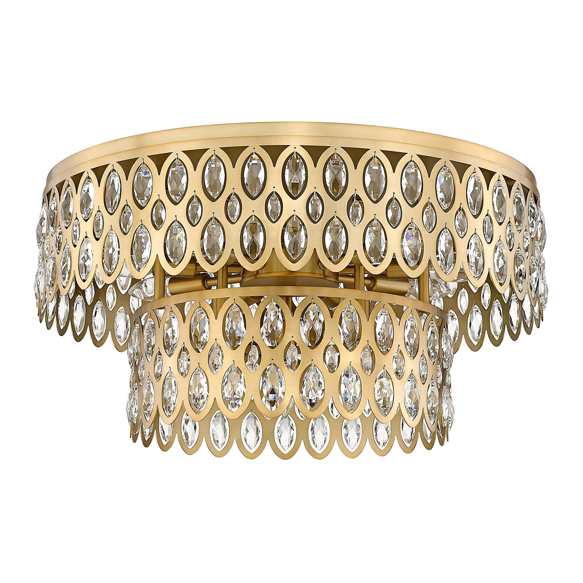 Dealey 24 Inch 12 Light Flush Mount by Z-Lite