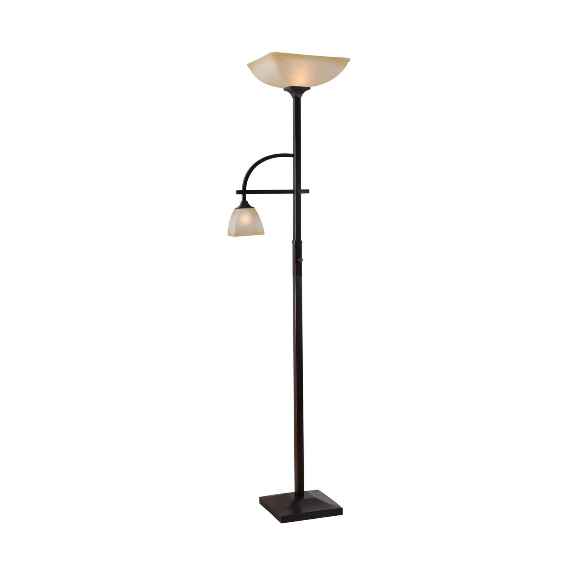 Shown in Oil Rubbed Bronze finish and Creamquare glass 