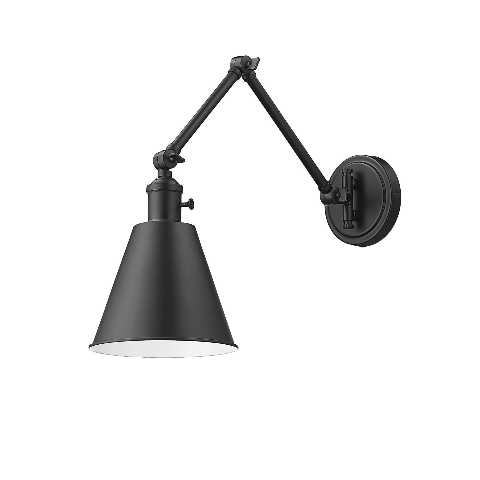 Shown in Matte Black finish and Clear glass