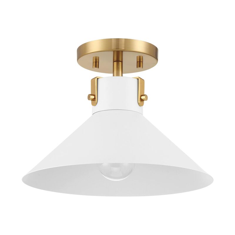 12 Inch Semi Flush Mount by Meridian Lighting