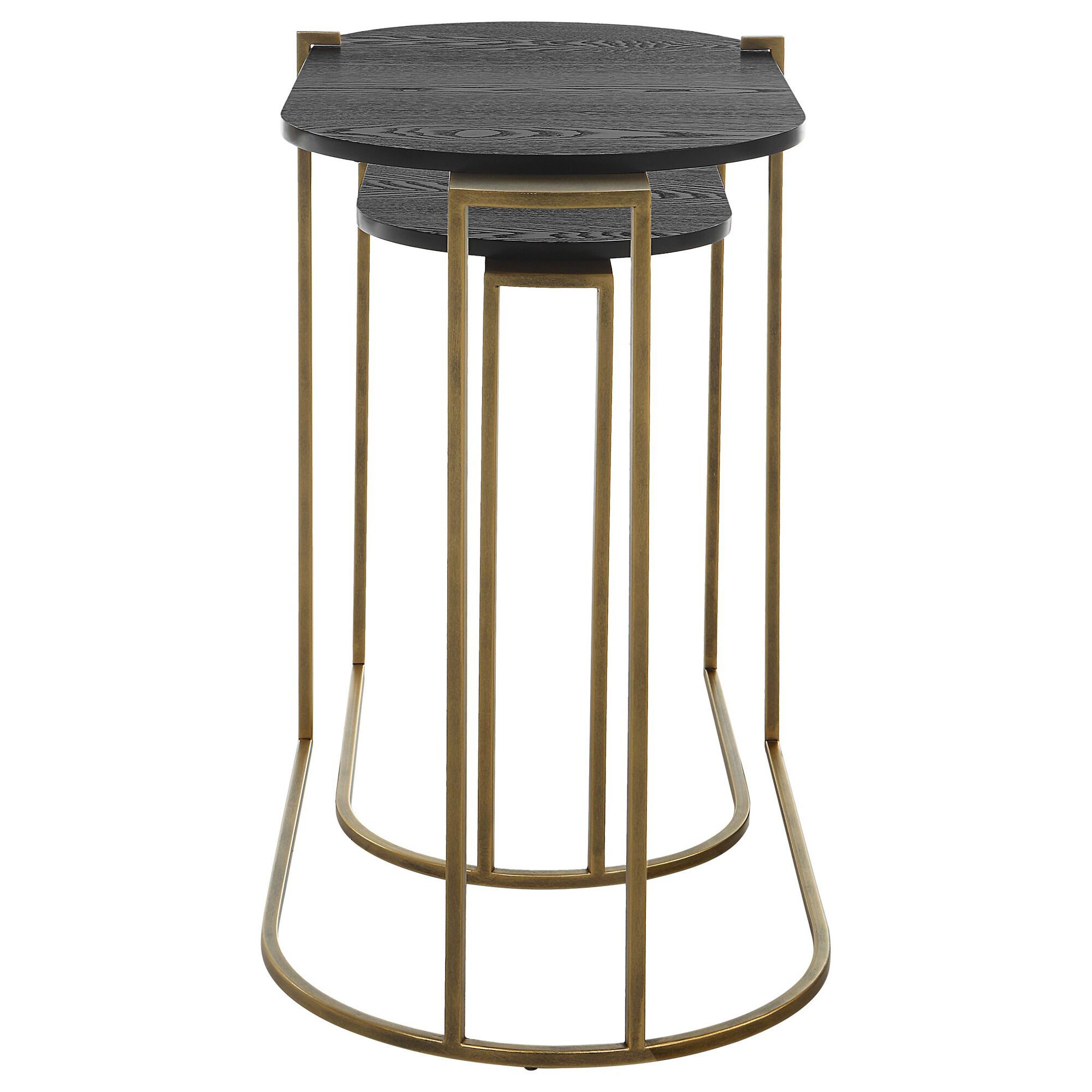 Shown in Antique Brass with Ebony finish