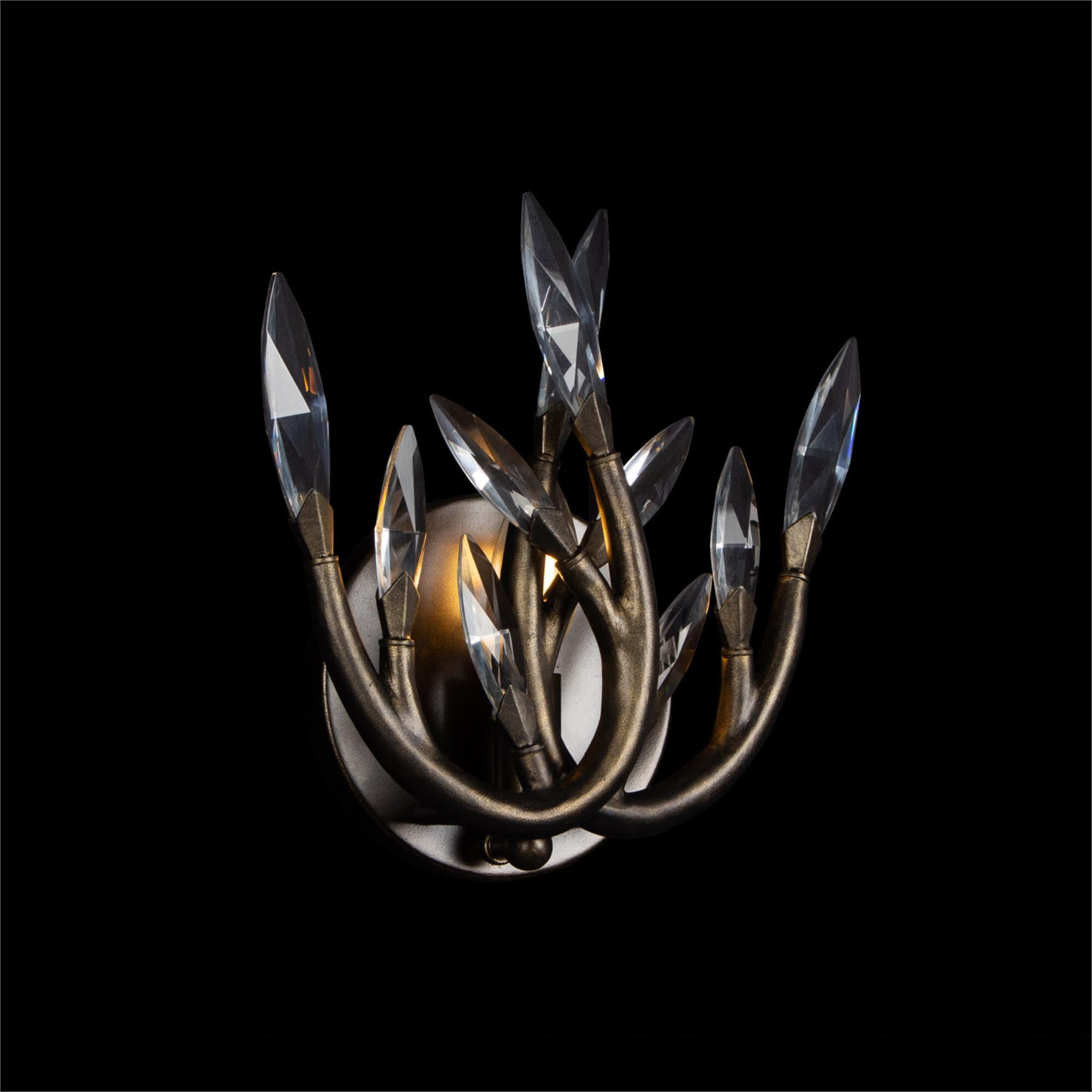 Shown in New English Bronze Dark finish and Firenze Clear crystal and 0.0 glass and 0.0 shade