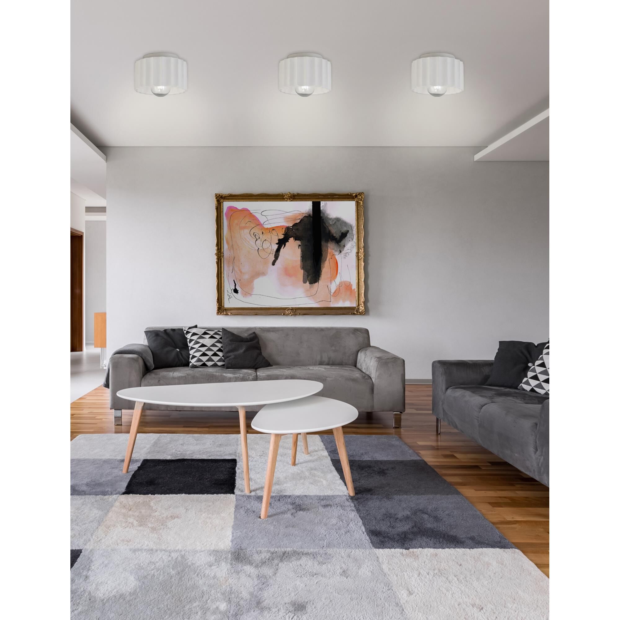 Radiance 8 Inch 1 Light Flush Mount by Justice Design Group