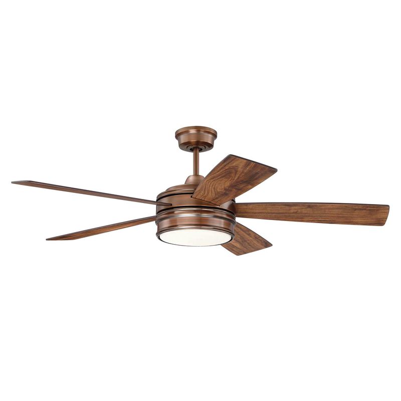 Braxton 52 Inch Ceiling Fan with Light Kit by Craftmade