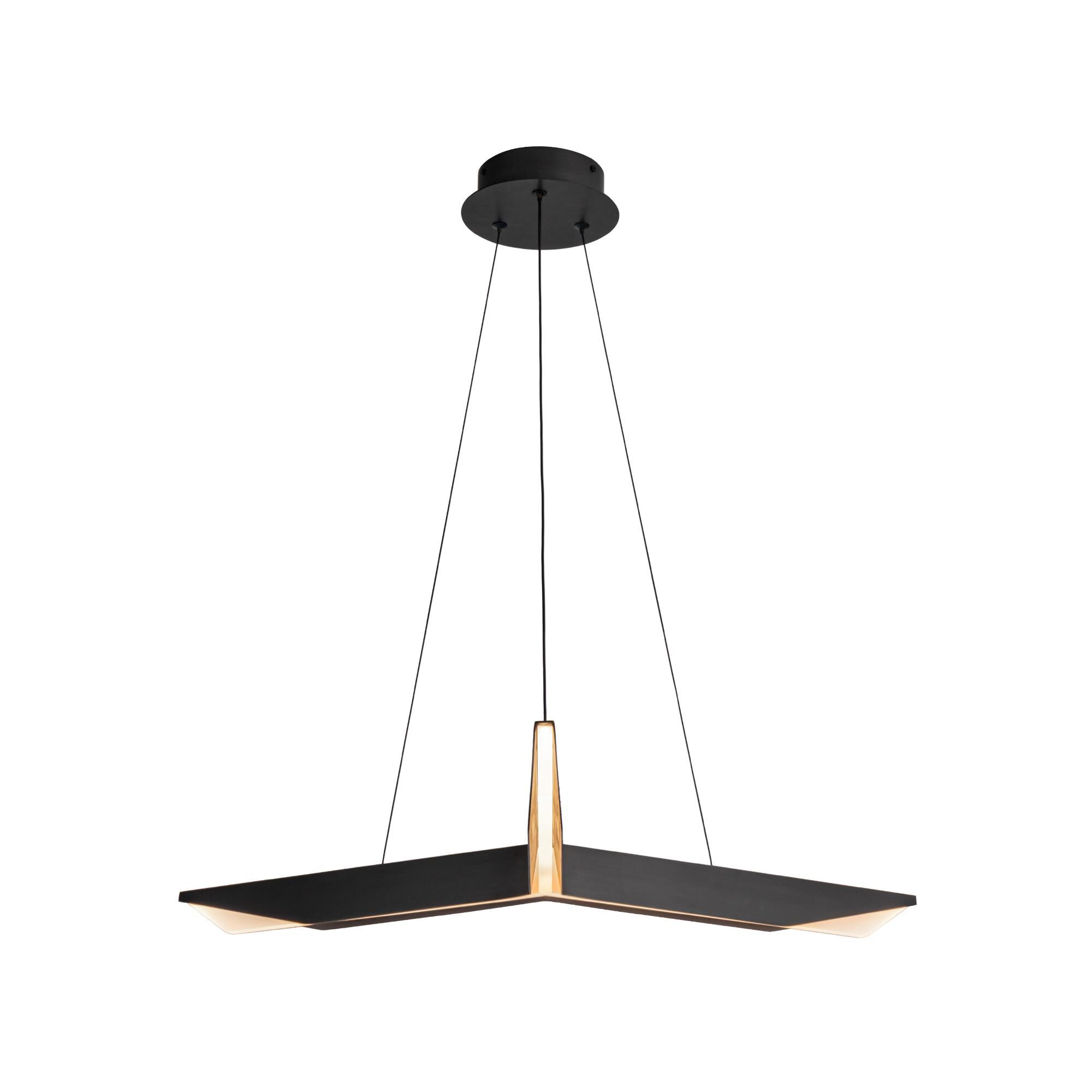 Shown in Urban Bronze finish and Frosted Acrylic Light Guide glass