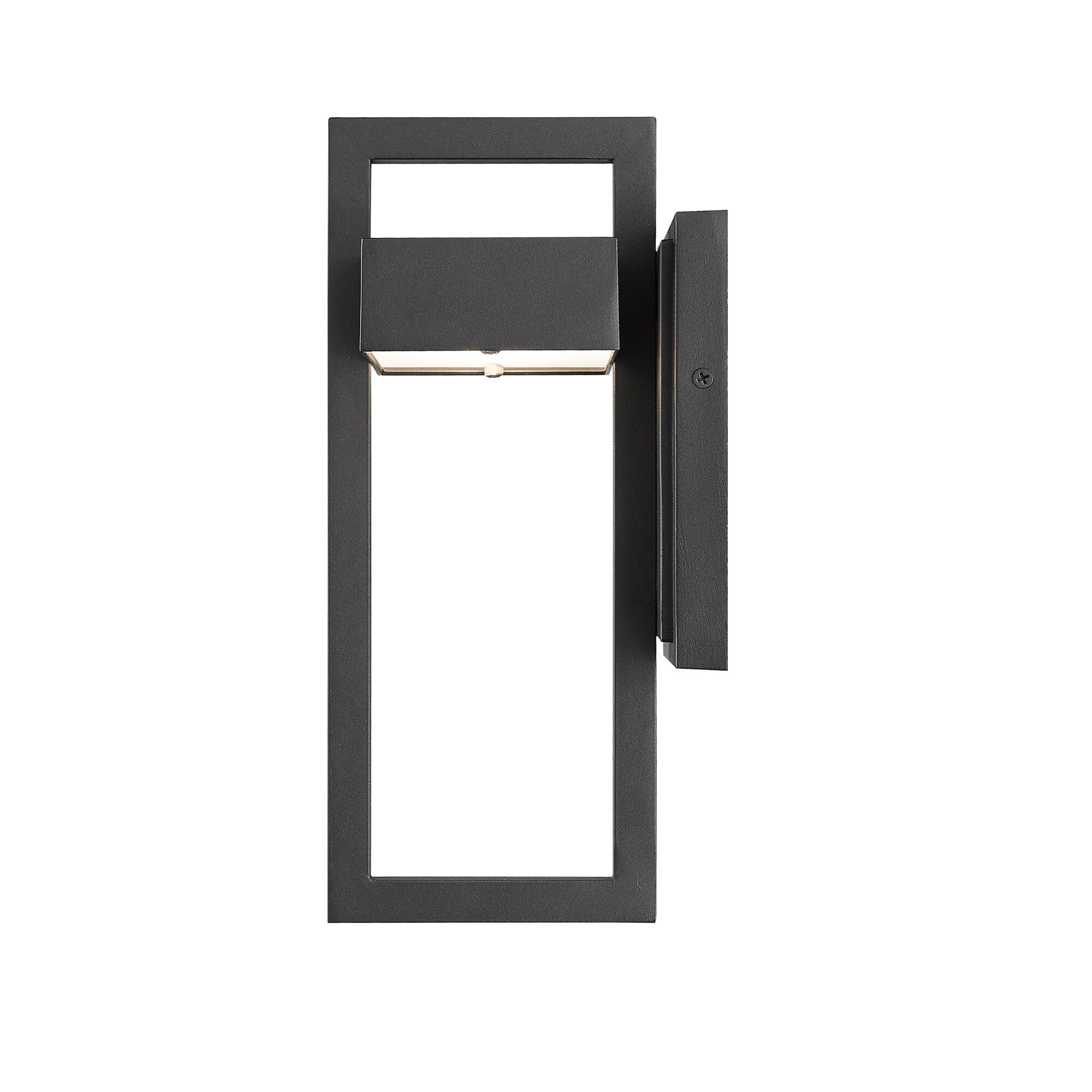Shown in Black finish and Glass shade