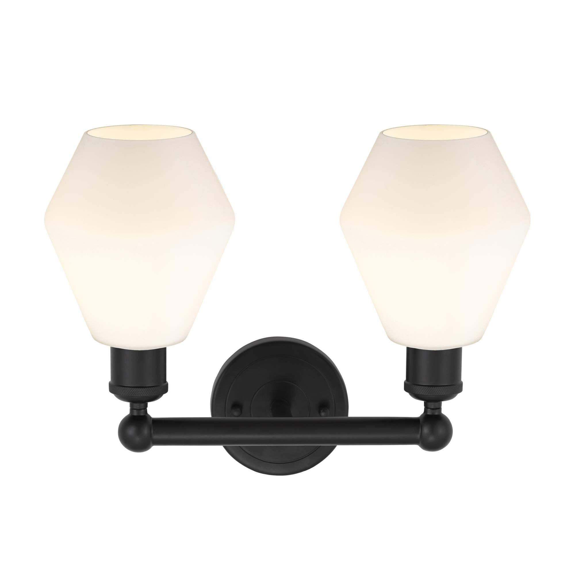 Shown in Matte Black  finish and Cased Matte White glass