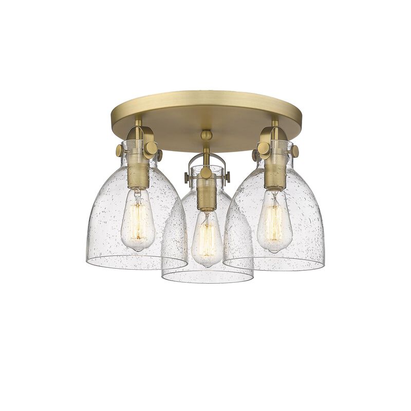 Bruno Marashlian Newton Bell 19 Inch 3 Light Flush Mount by Innovations Lighting