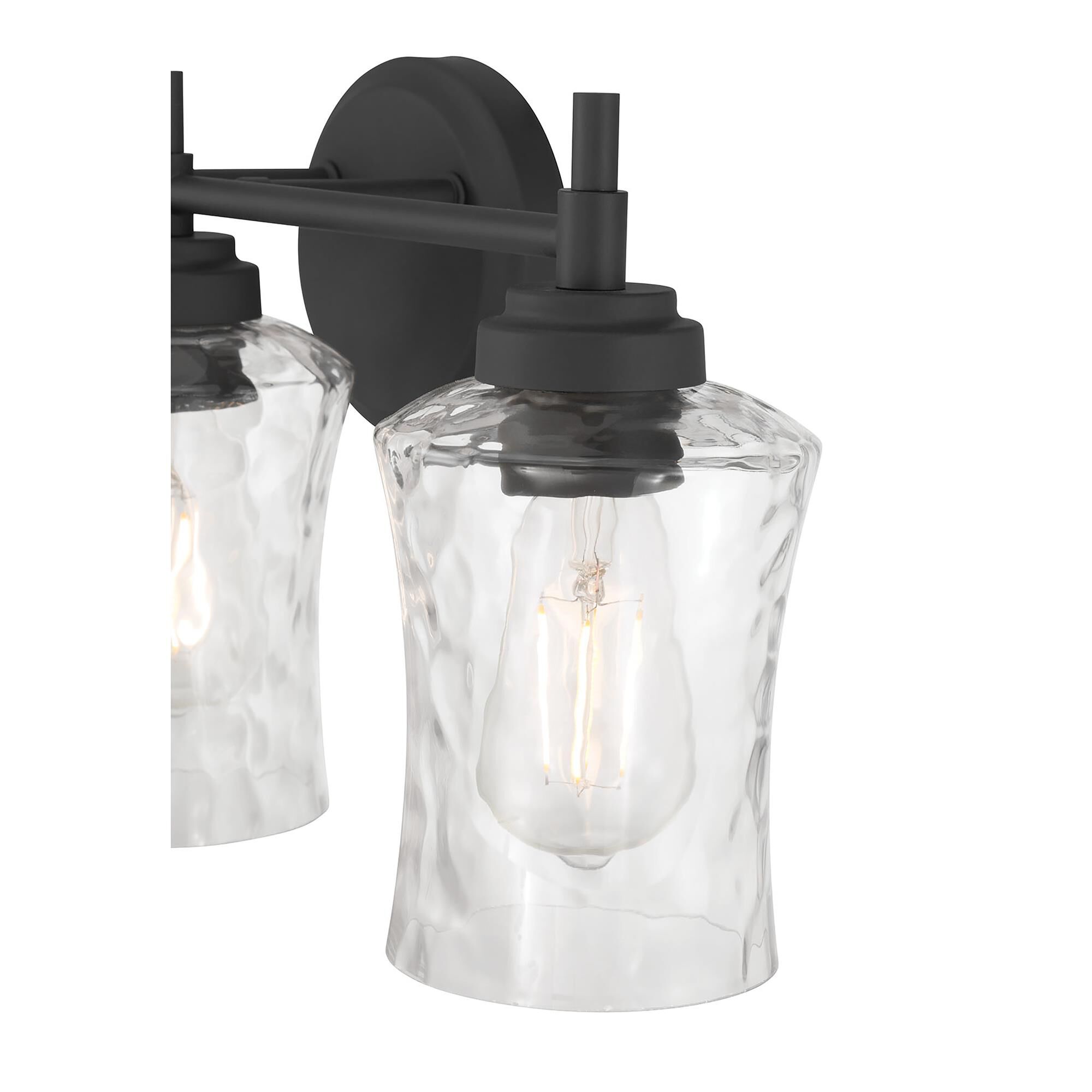Shown in Matte Black finish and Clear Stone Water glass