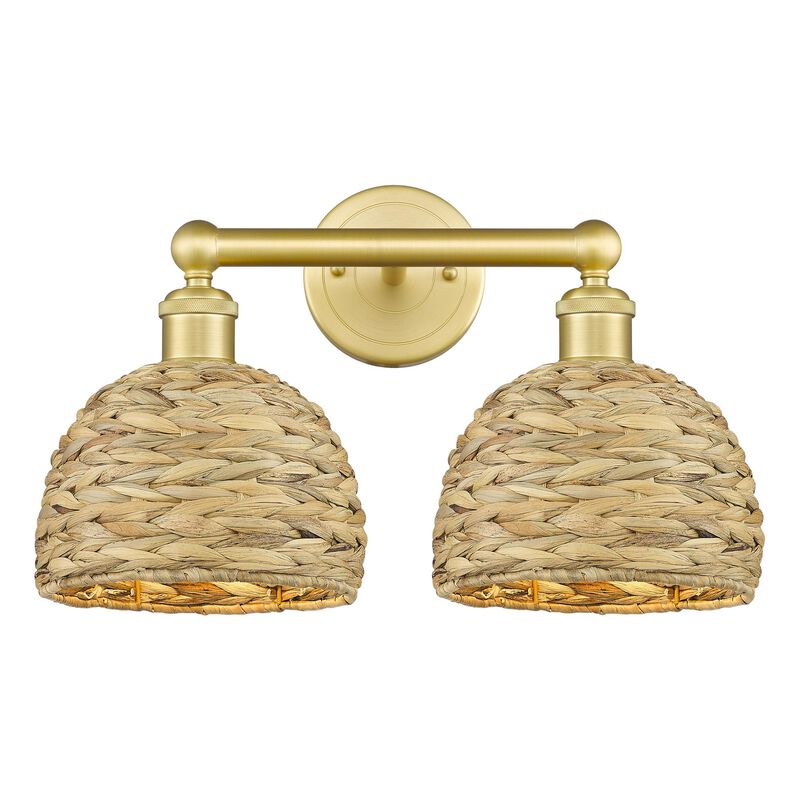 Bruno Marashlian Woven Rattan 17 Inch Bath Vanity Light by Innovations Lighting