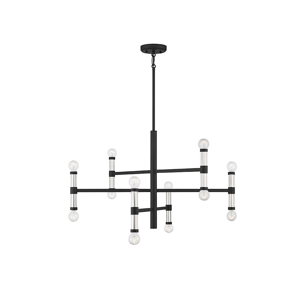 Lighting One Kingsburg 32 Inch 12 Light Chandelier by Savoy House