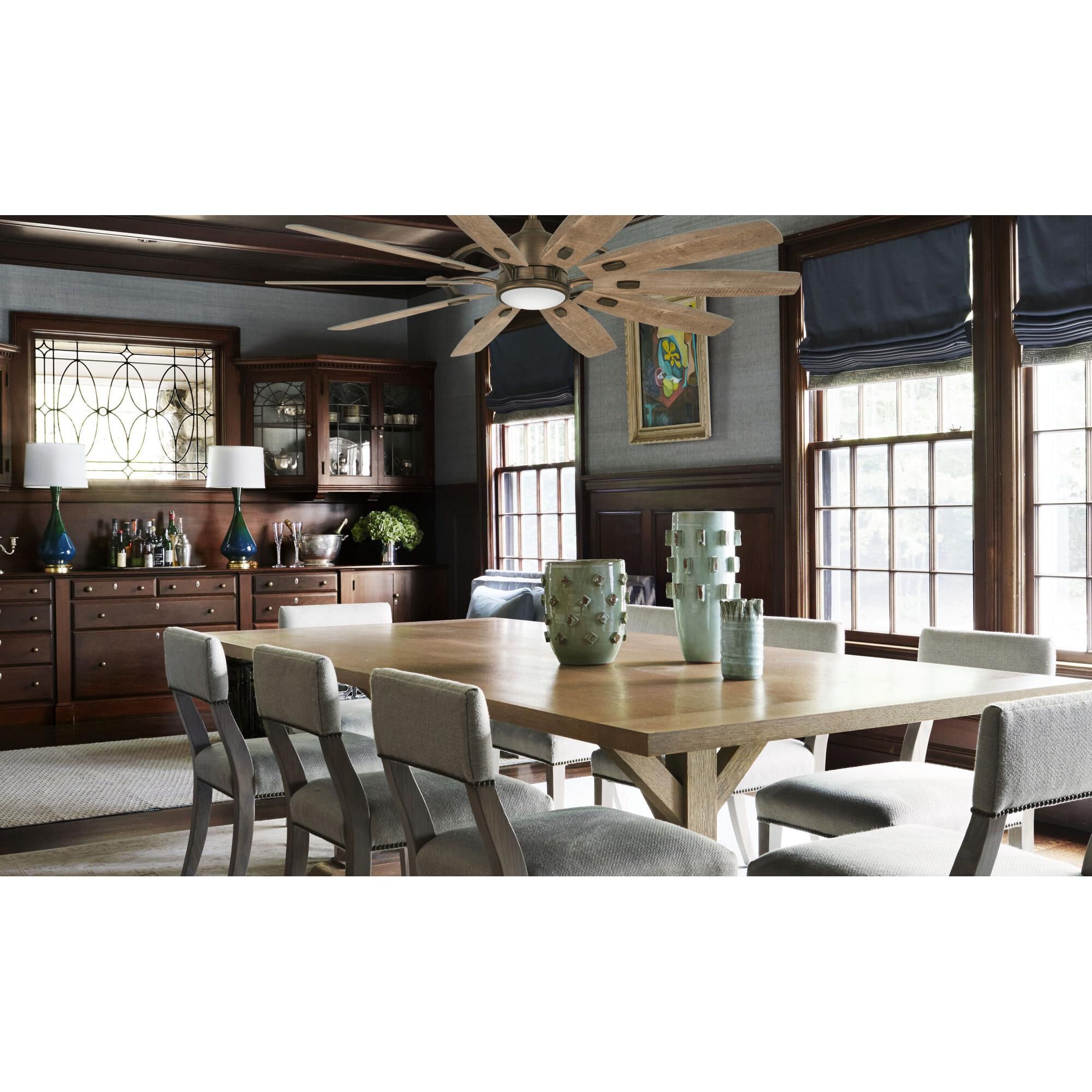 Shown in Barnwood finish and Clear Ribbed glass