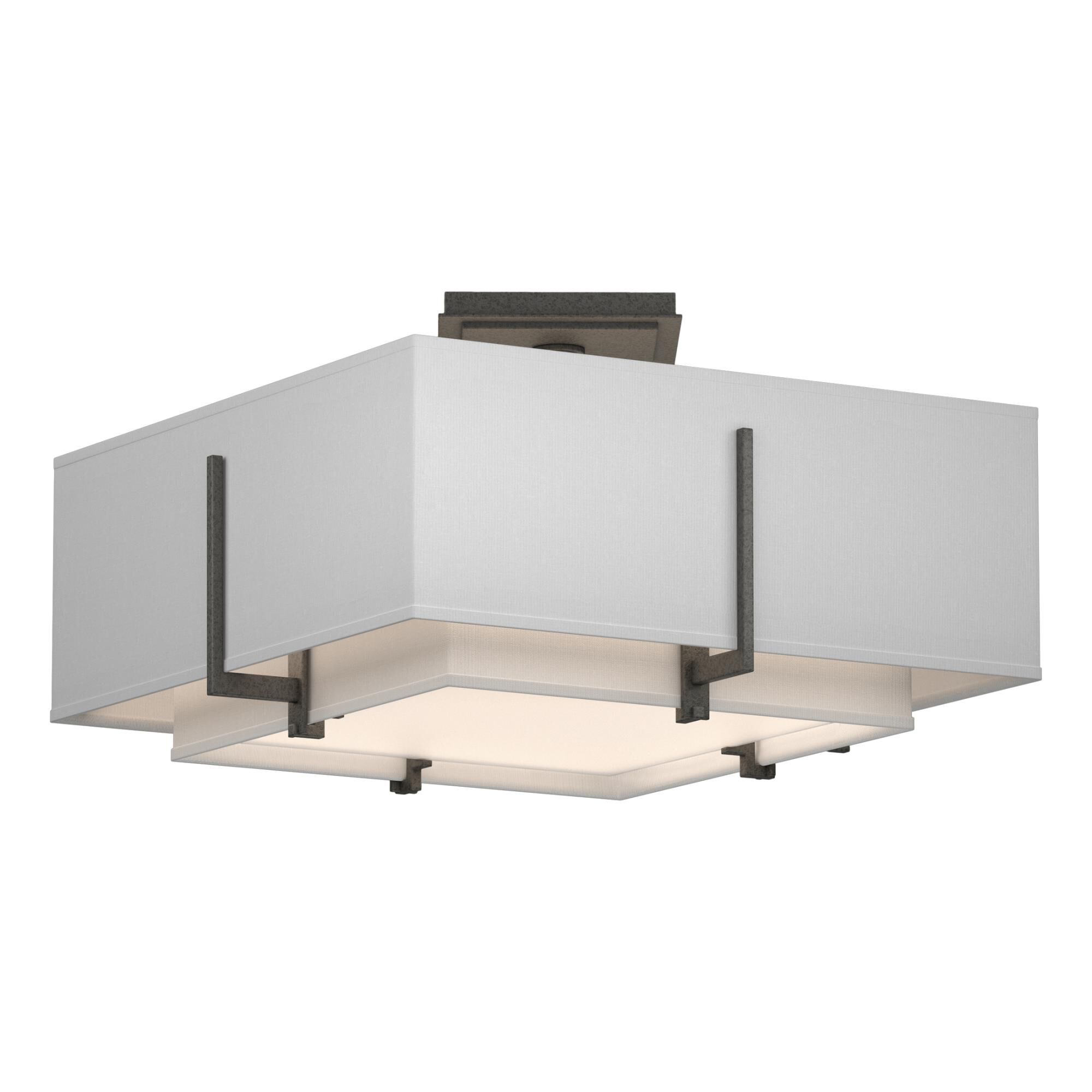 Exos 16 Inch 2 Light Semi Flush Mount by Hubbardton Forge