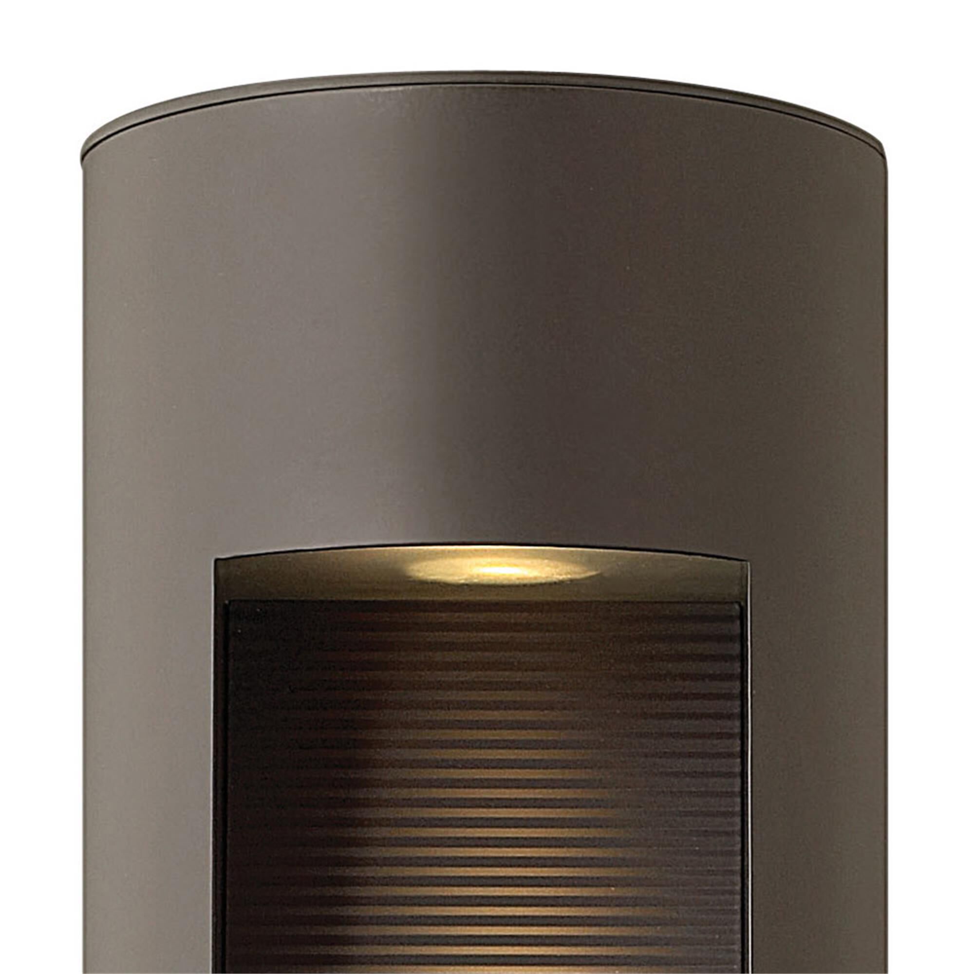 Shown in Bronze finish and Etched  Lens glass