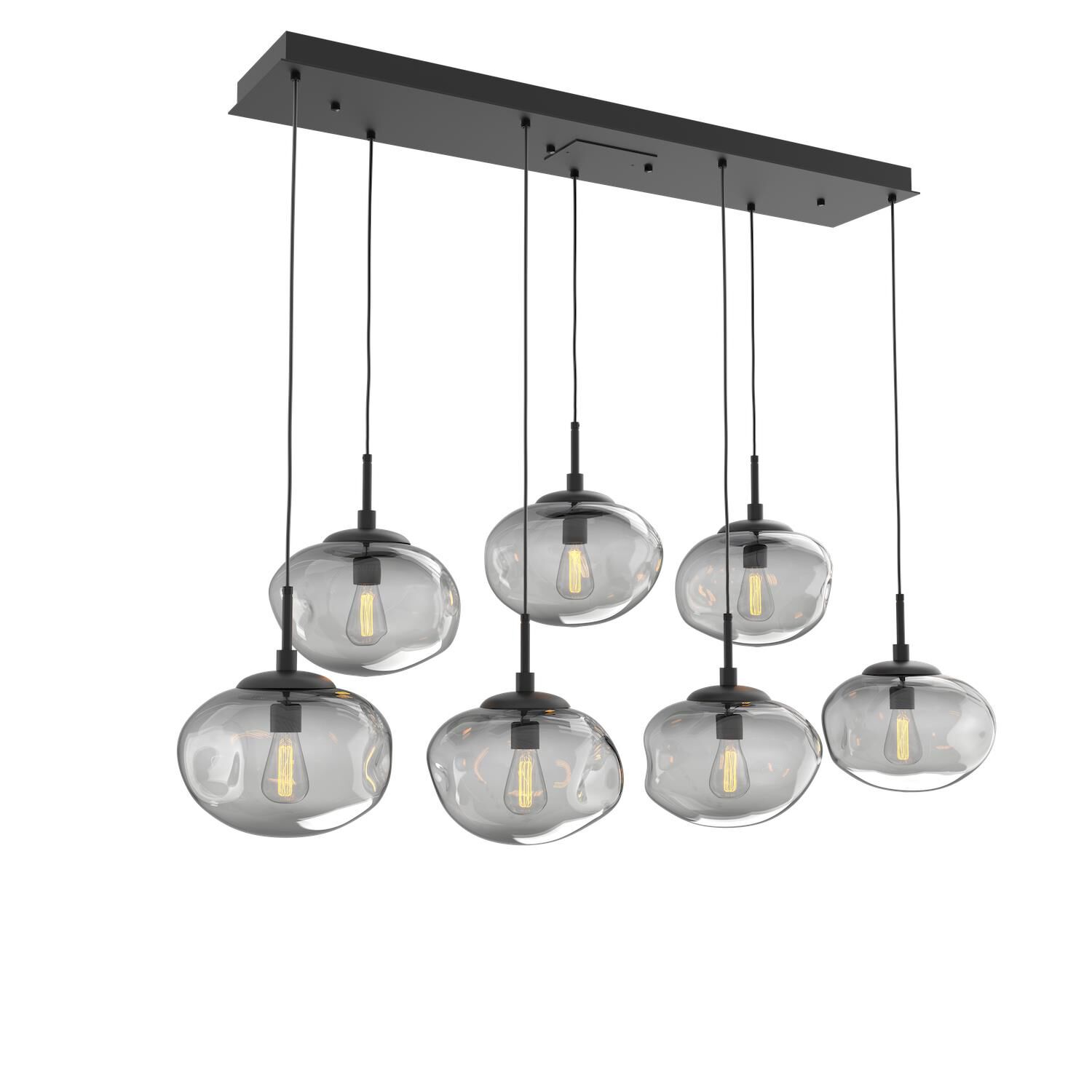 Levi Wilson Nebula 50 Inch 7 Light Linear Suspension Light by Hammerton Studio